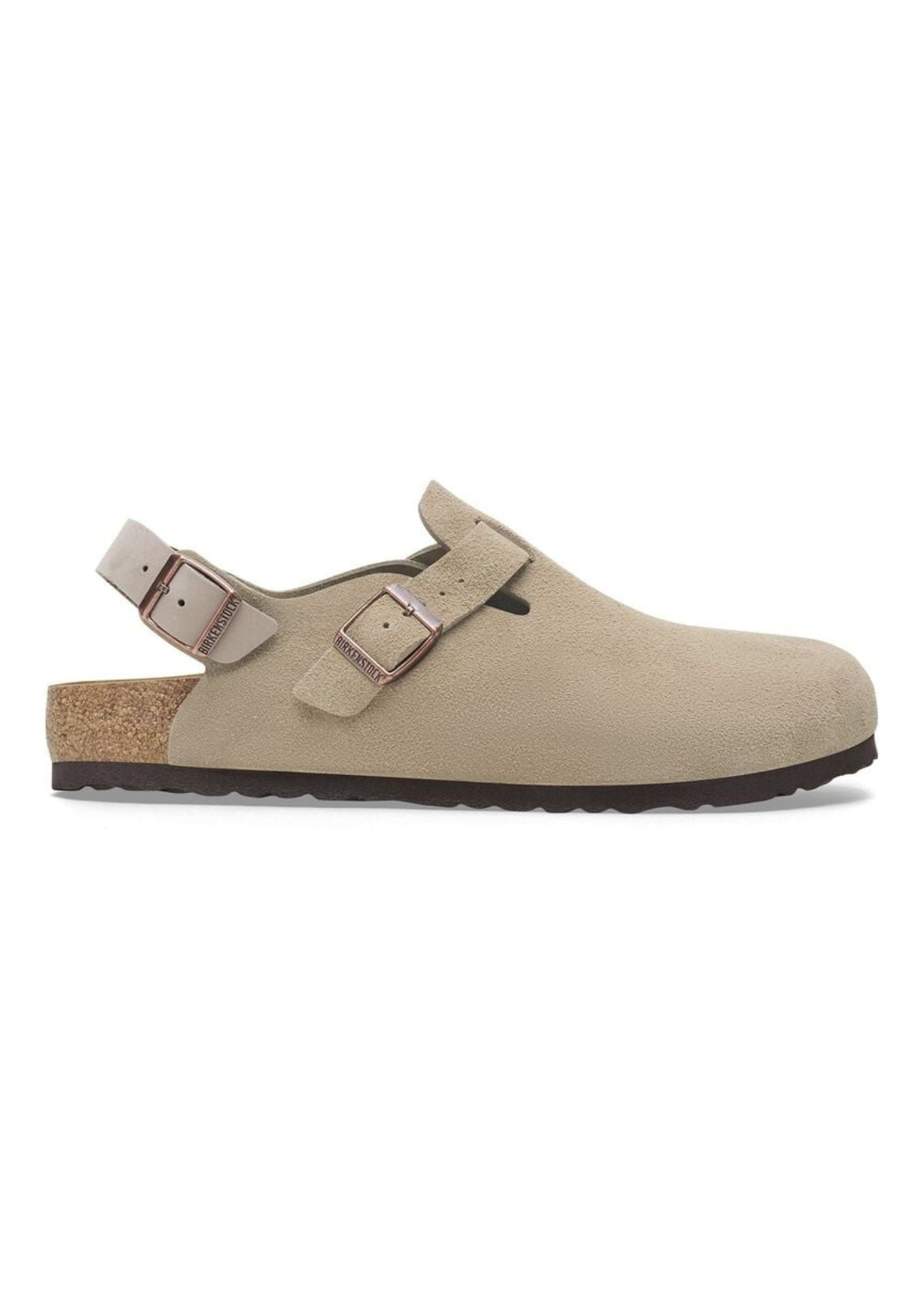 Birkenstock Suede Clogs - Taupe - Size 9-9.5 BIRKENSTOCK WOMEN main image 3