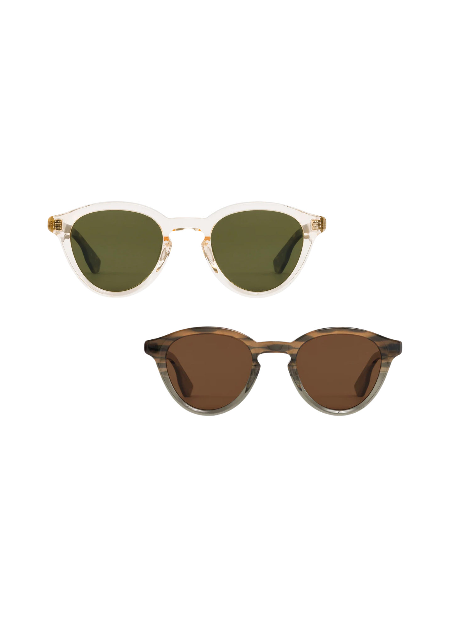 KREWE Tortoise Frame Sunglasses with Olive Green Lenses Krewe - St. Louis - Matte Tokyo Tortoise 24k | TWELVESIXTYNINE main image 4