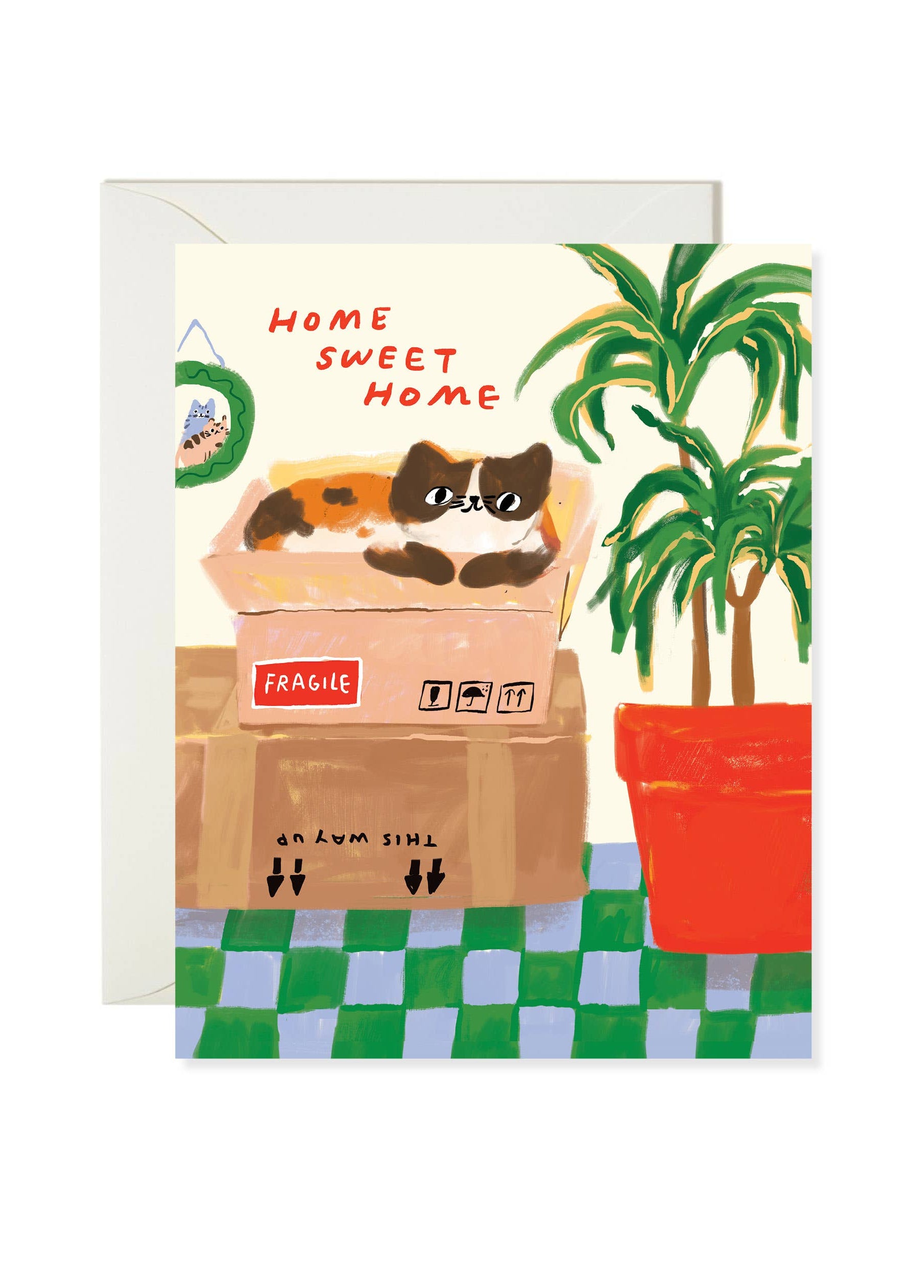 SWEET NEW HOME CAT CARD – Interwoven