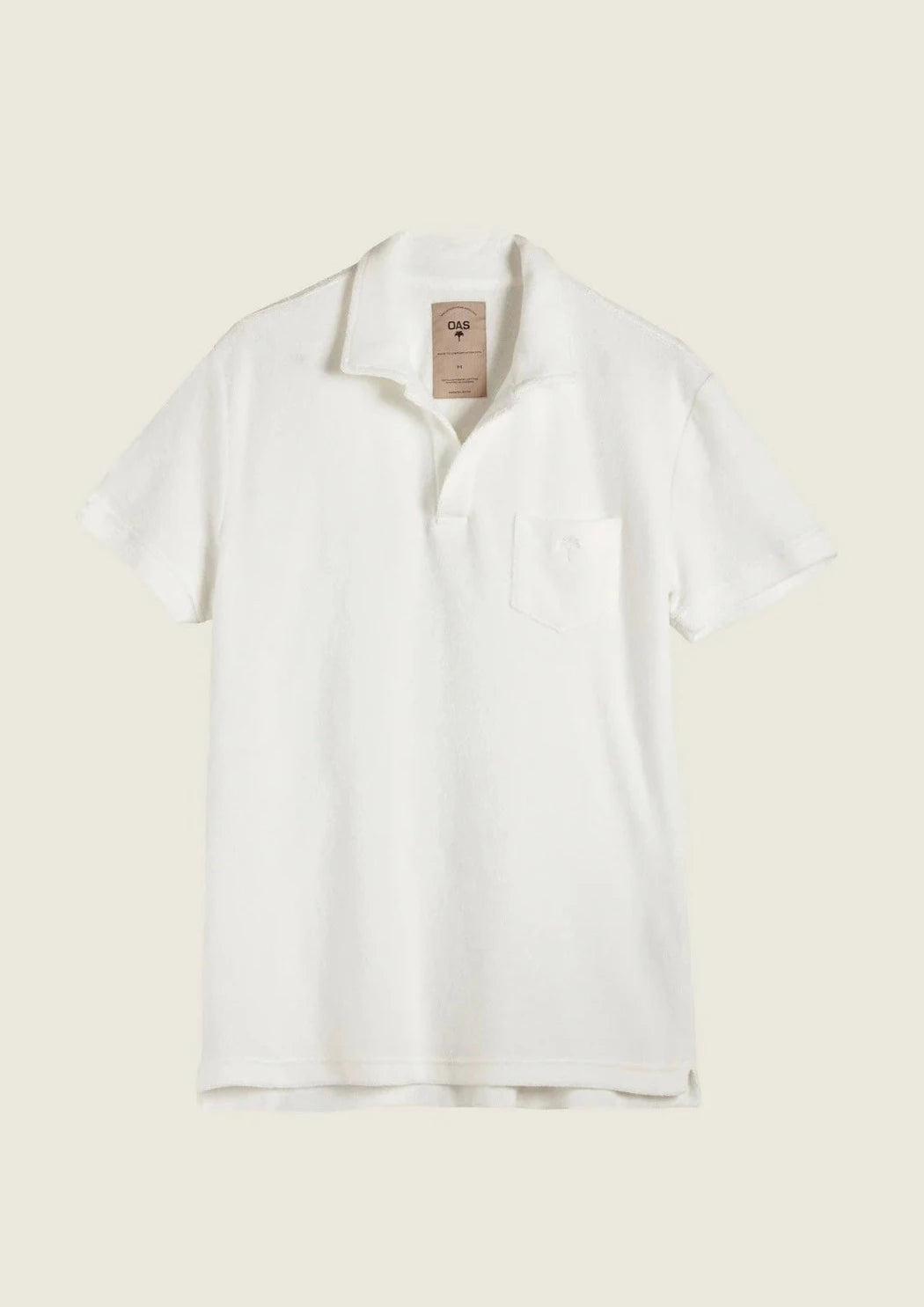 OAS POLO WHITE TERRY SHIRT