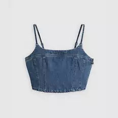 JADINE DENIM CROP TANK