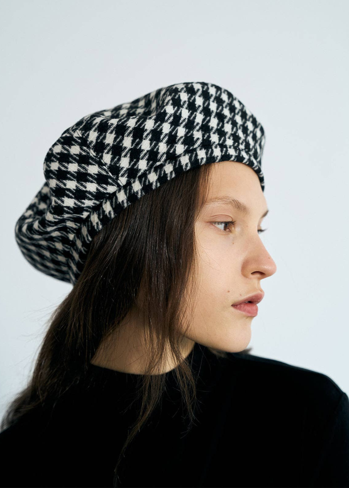 HOUNDSTOOTH BERET