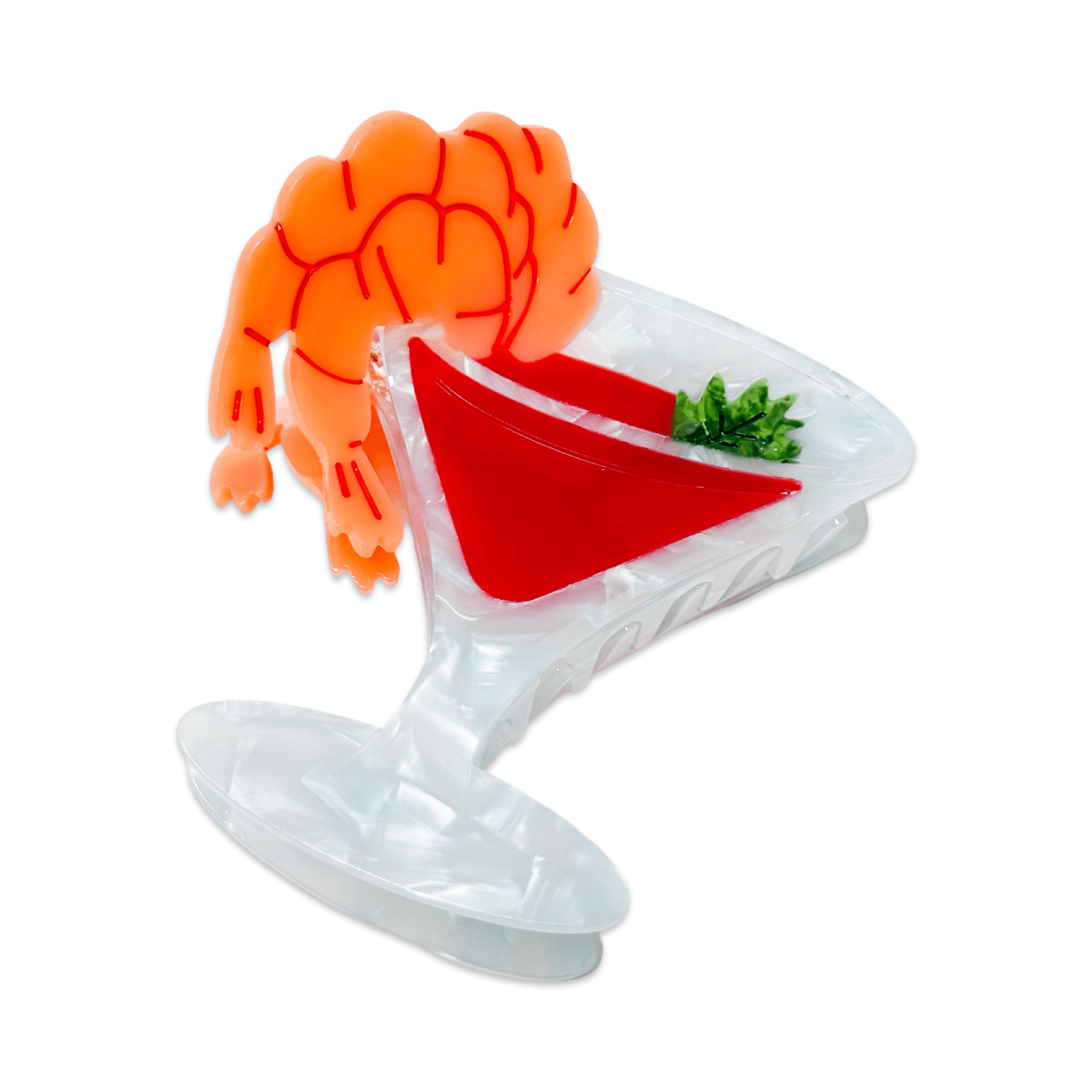 SHRIMP COCKTAIL HAIR CLAW