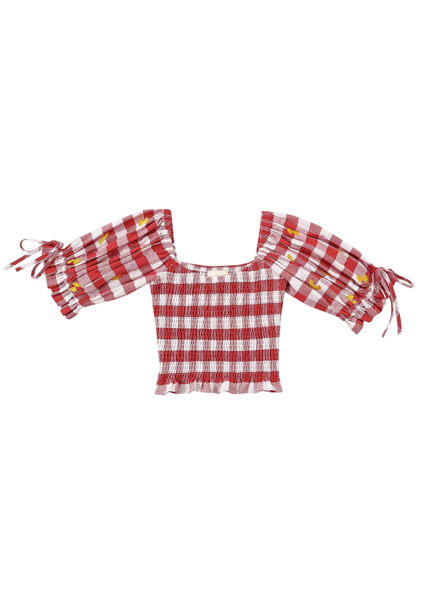 F.B.C SPAGHETTI WESTERN SMOCKED BLOUSE