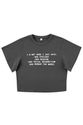 F.B.C. NOT RUDE CROP TEE