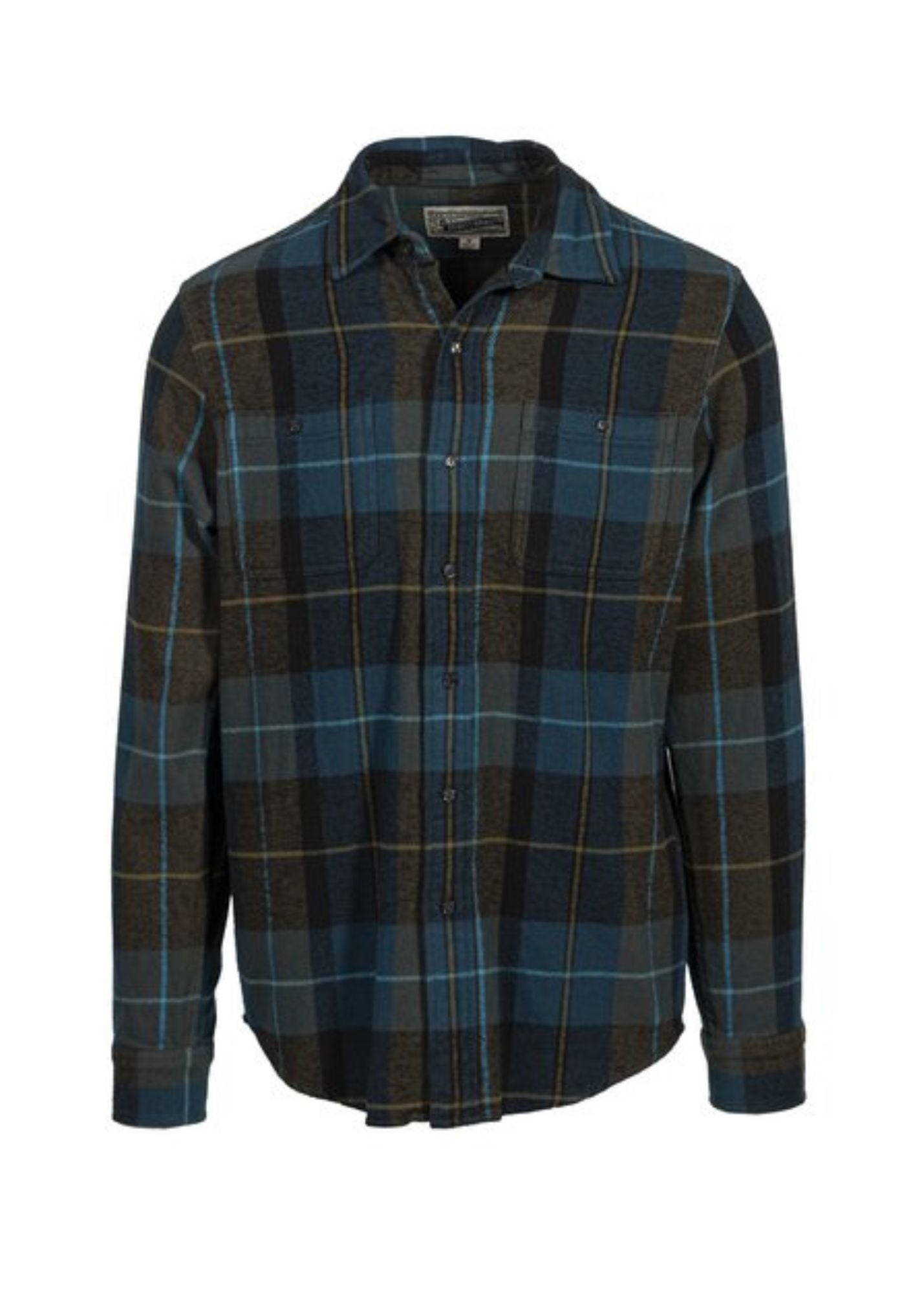 SCHOTT PLAID COTTON FLANNEL BUTTONDOWN