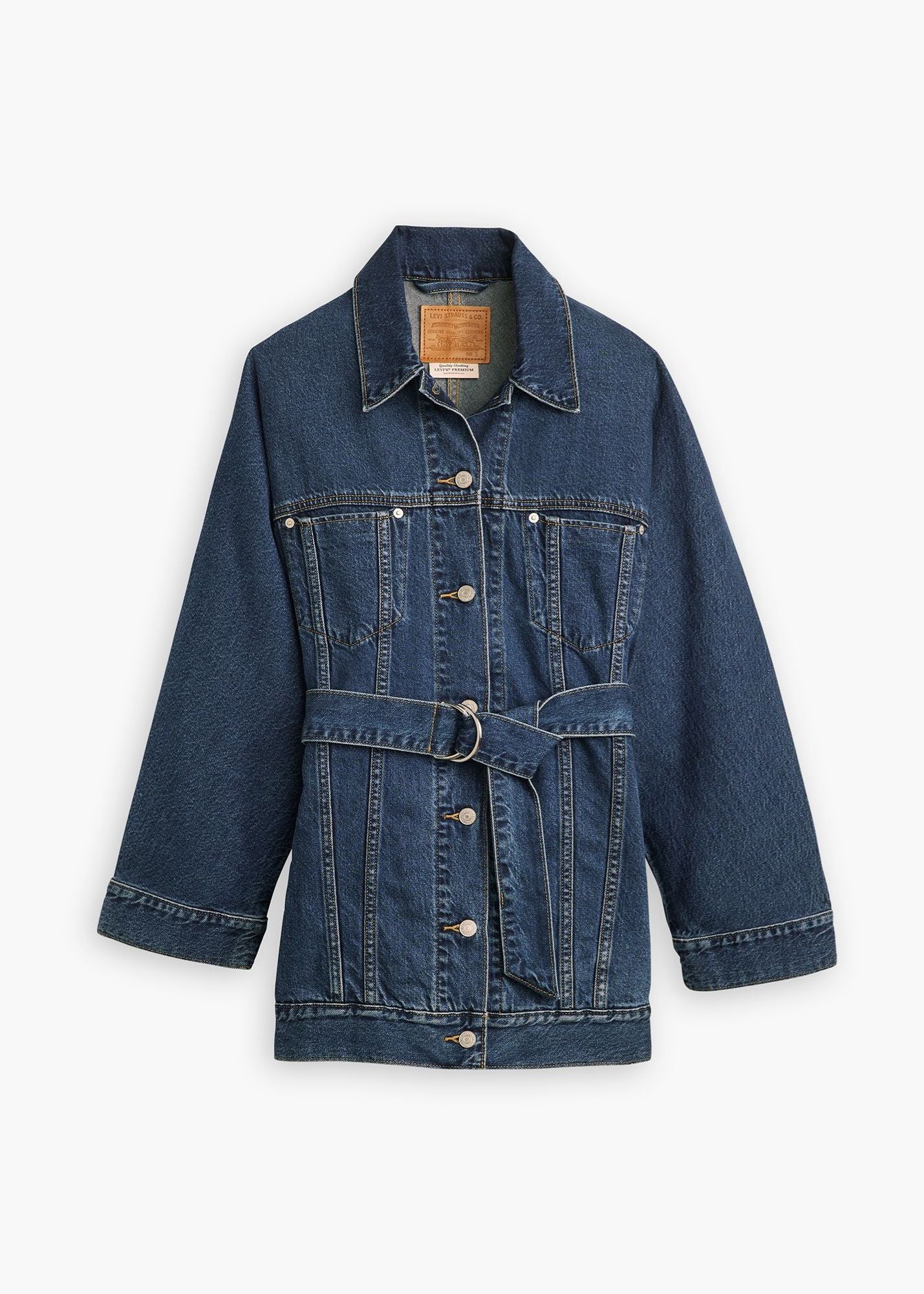 LEVI'S BELTED DOLMAN DENIM TRUCKER JACKET