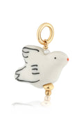 DOVE BIRD CERAMIC CHARM