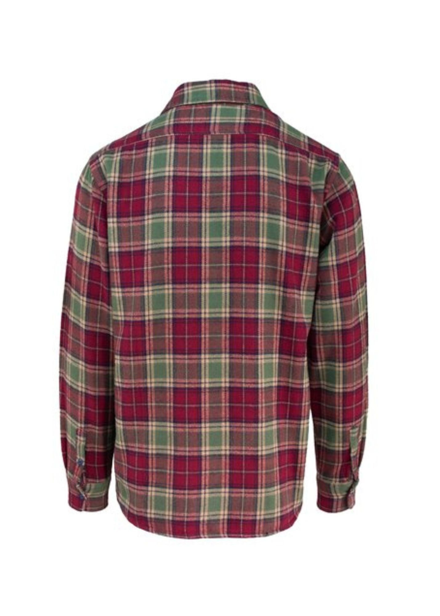 SCHOTT PLAID COTTON FLANNEL BUTTONDOWN