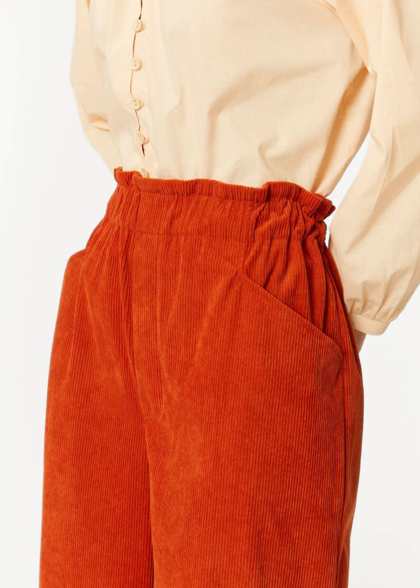 PANA CORD CROPPED TROUSER