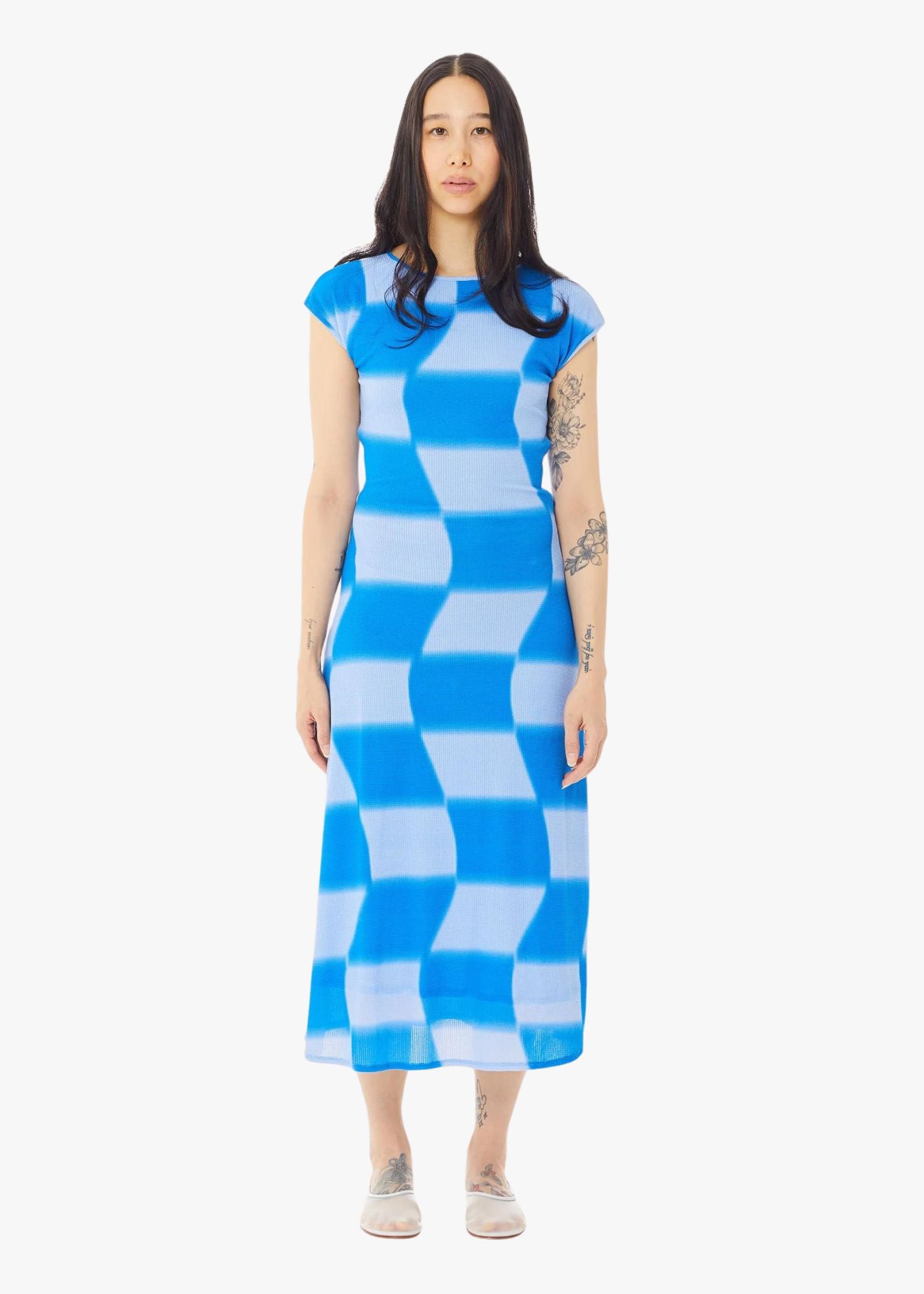 RIA MESH MIDI DRESS