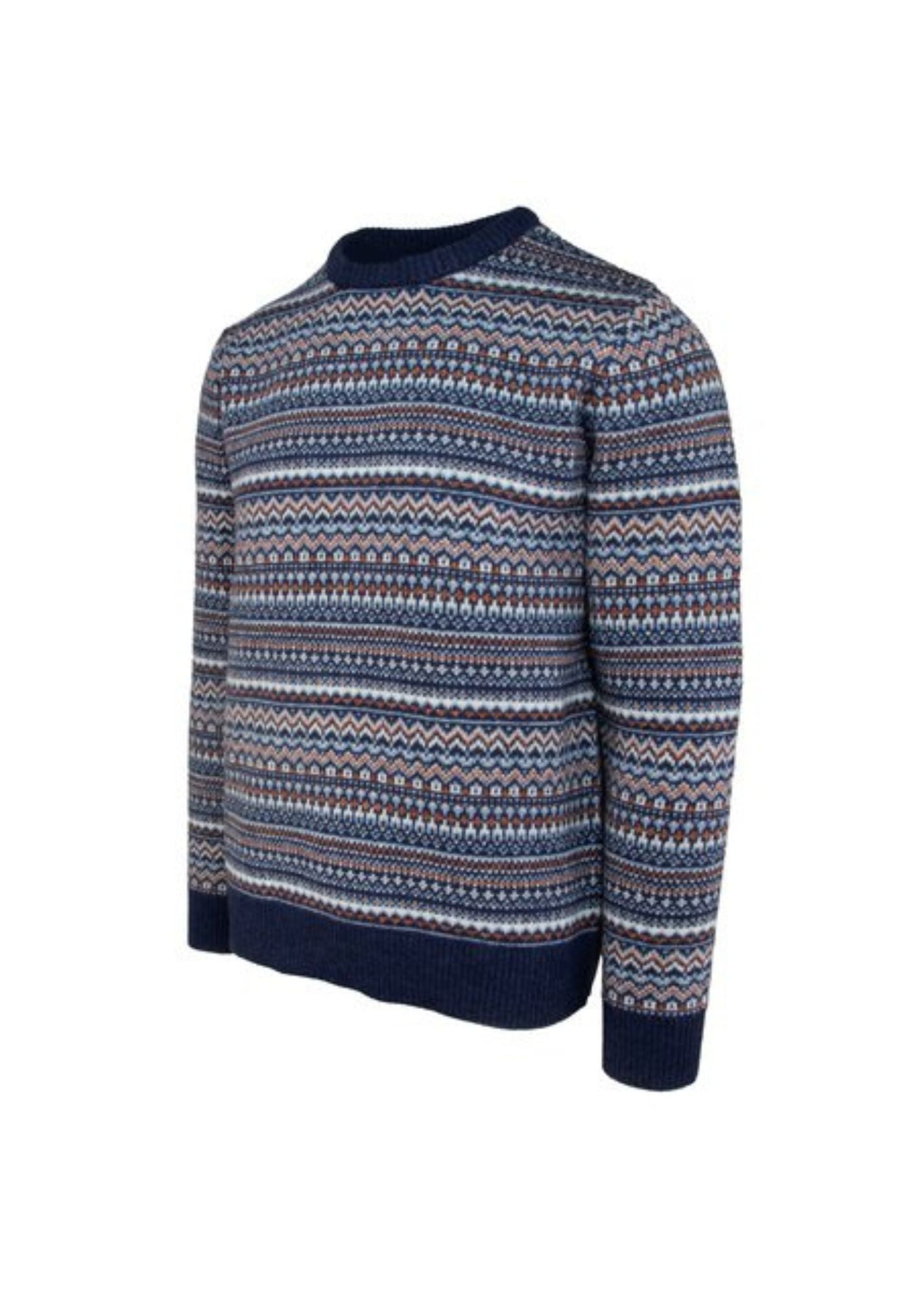 SCHOTT FAIRISLE CREWNECK SWEATER