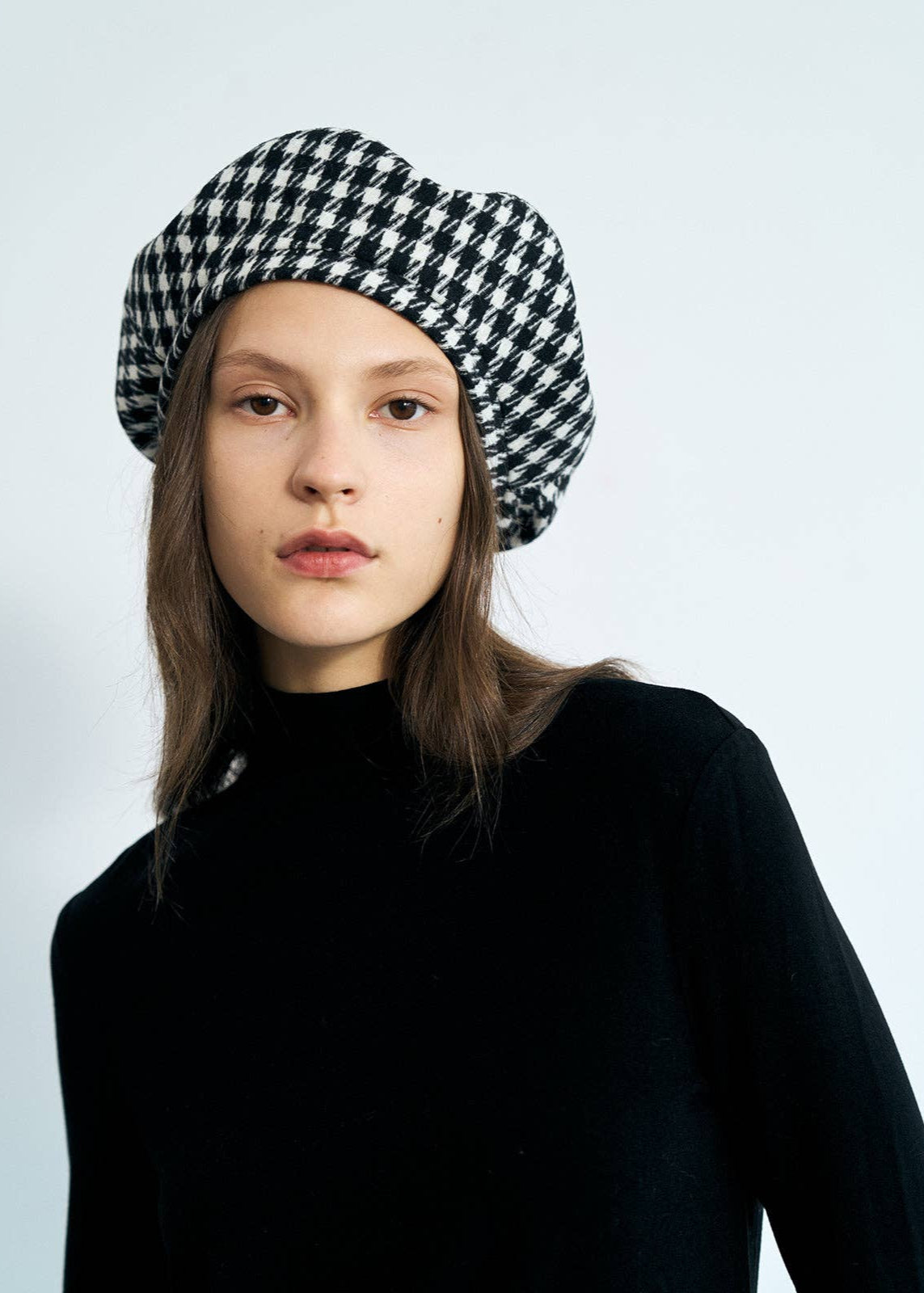 HOUNDSTOOTH BERET