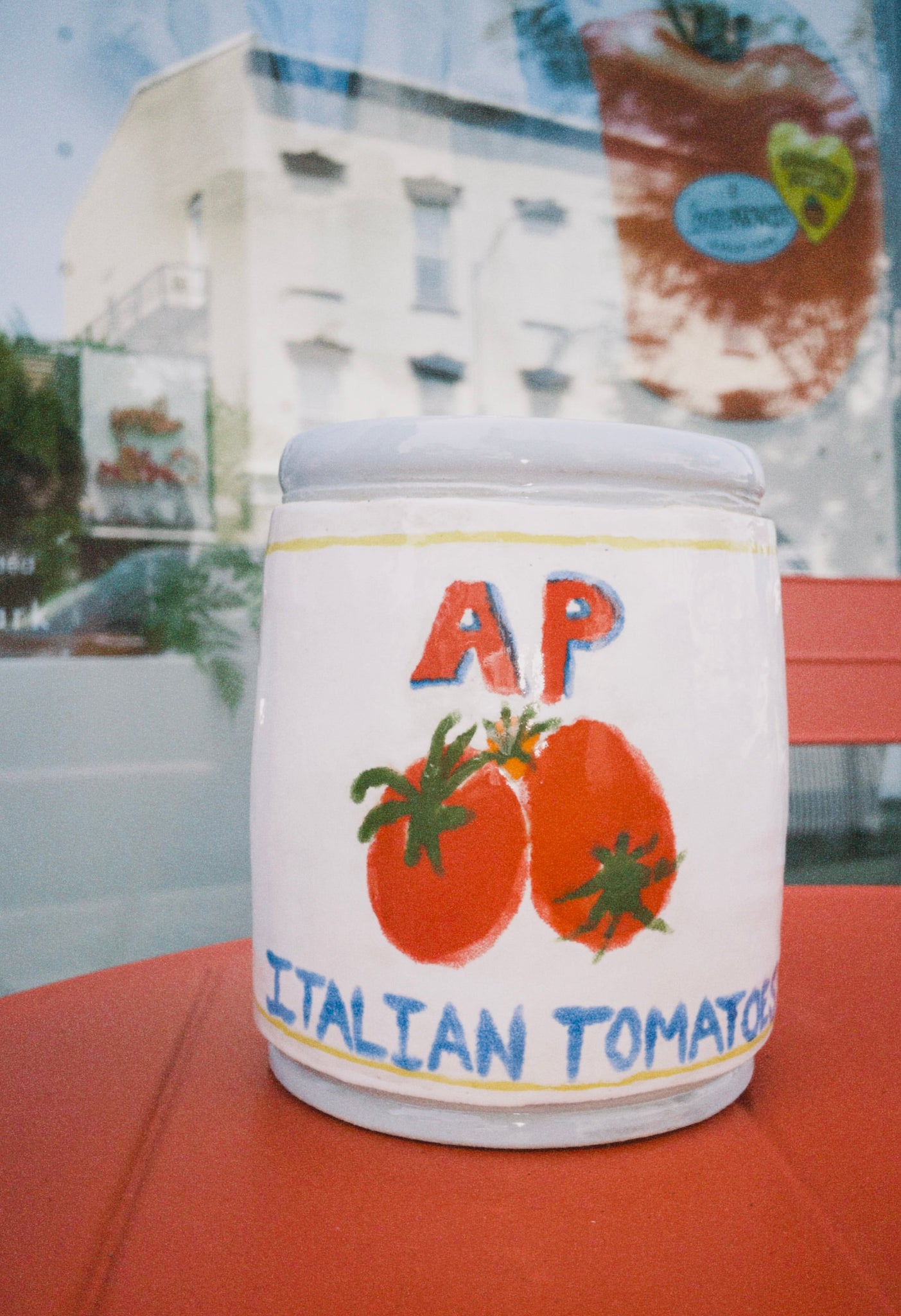 PROVE ME WRONG CERAMIC AP TOMATO UTILITY CAN