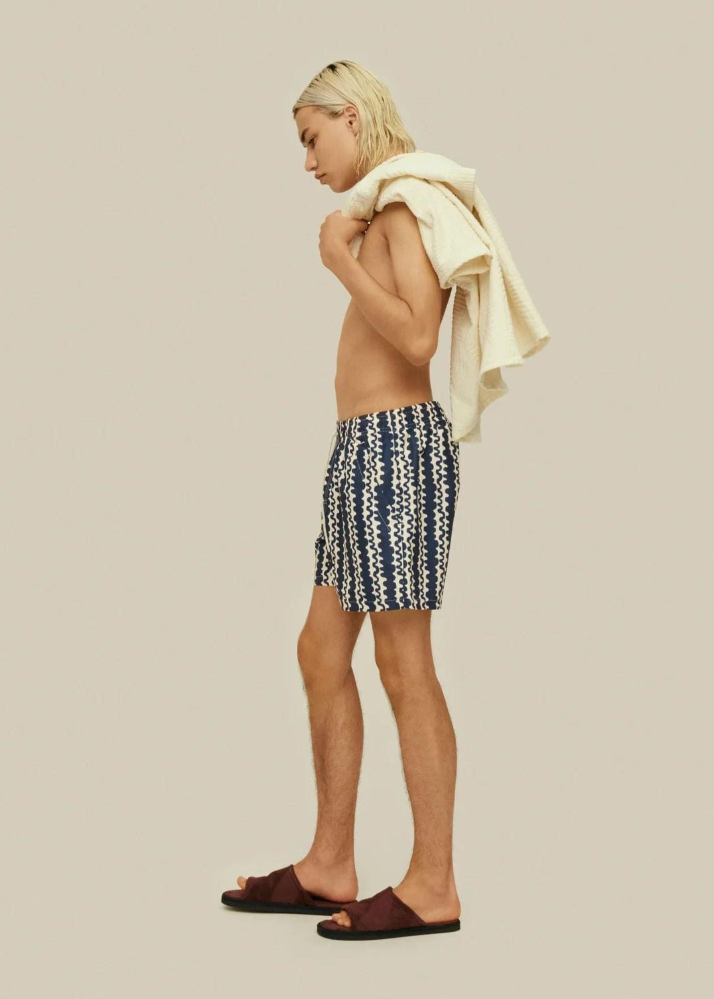 OAS BLUE SCRIBBLE SWIM SHORTS