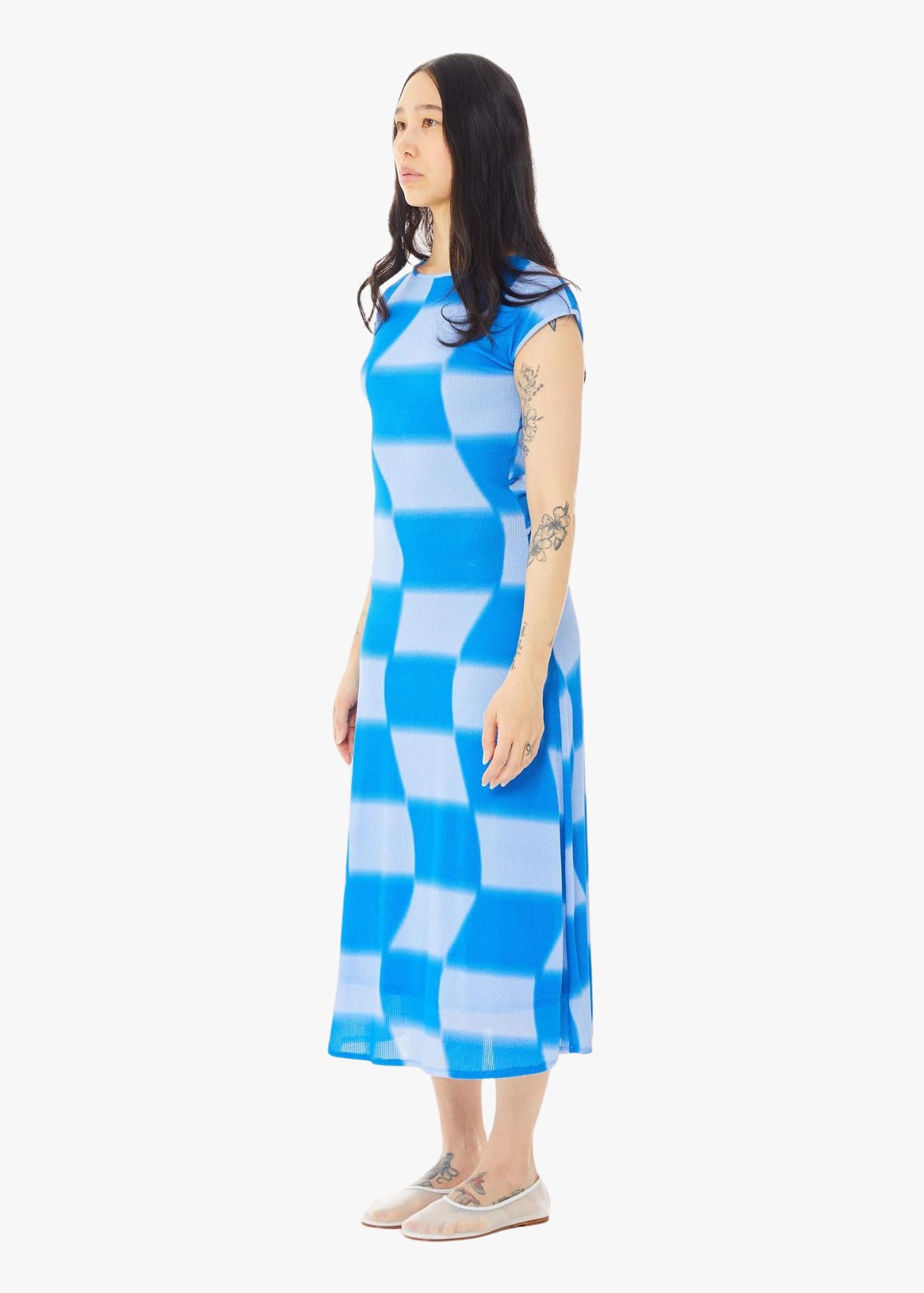 RIA MESH MIDI DRESS