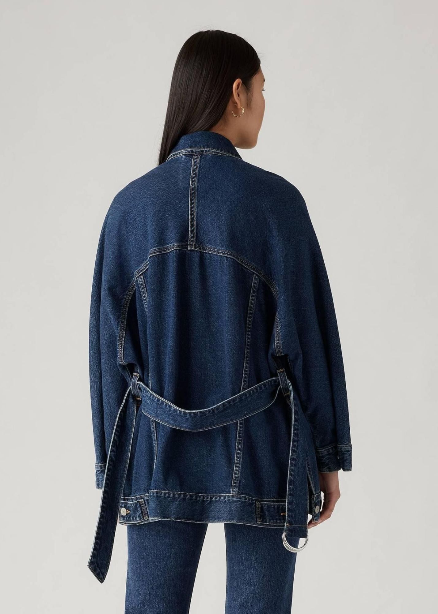 LEVI'S BELTED DOLMAN DENIM TRUCKER JACKET