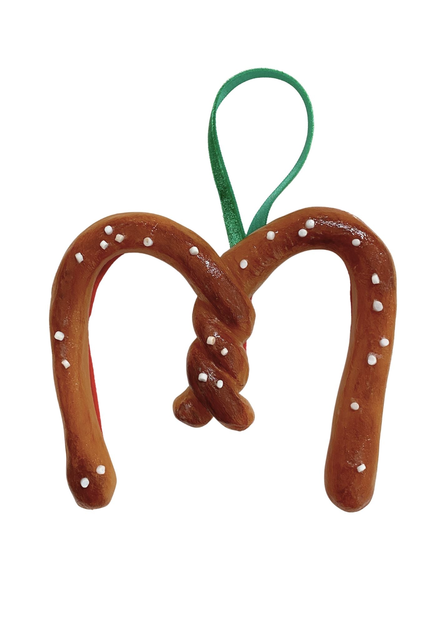 HOT PRETZEL INITIAL ORNAMENTS