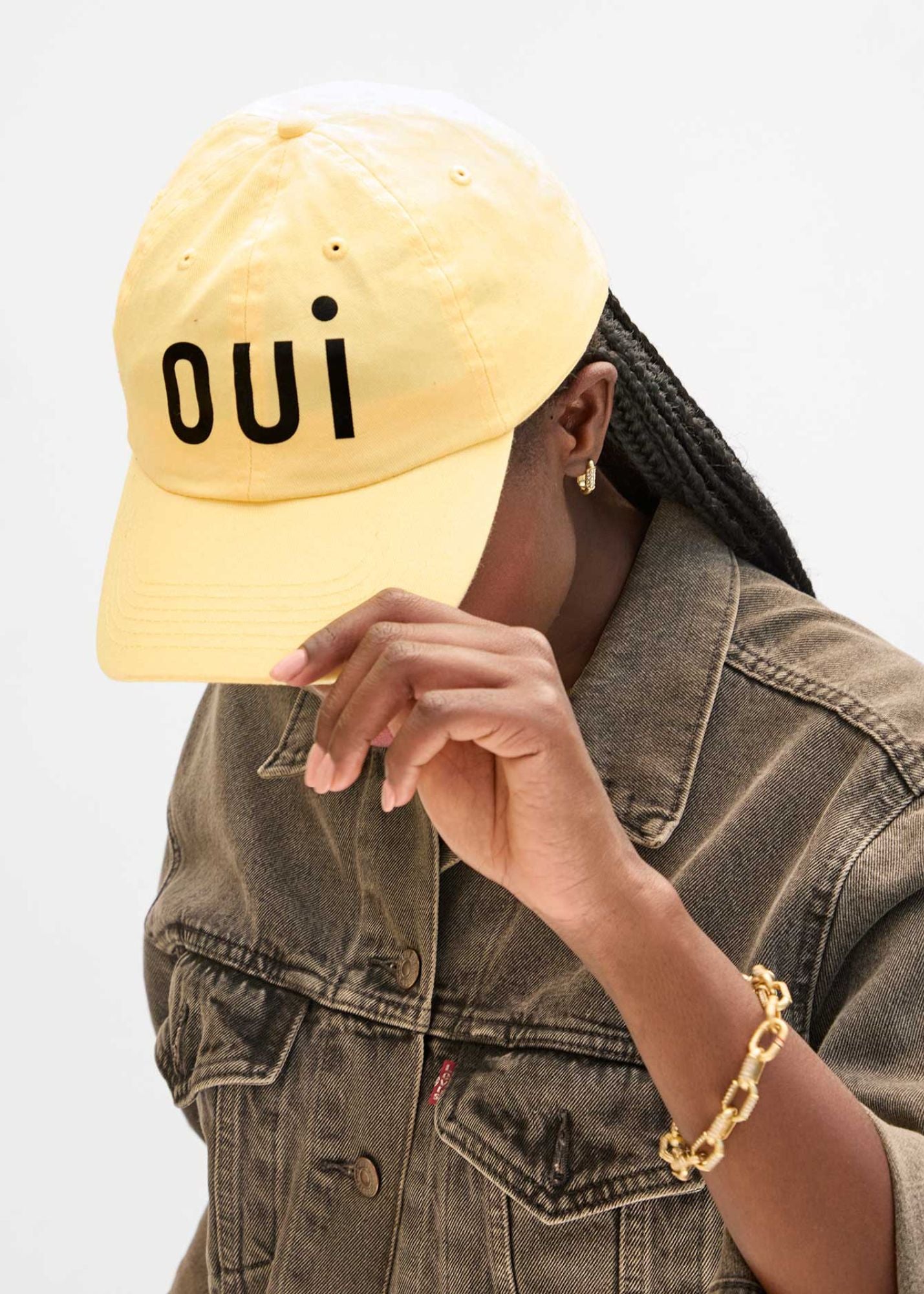 CLARE V. OUI BASEBALL HAT