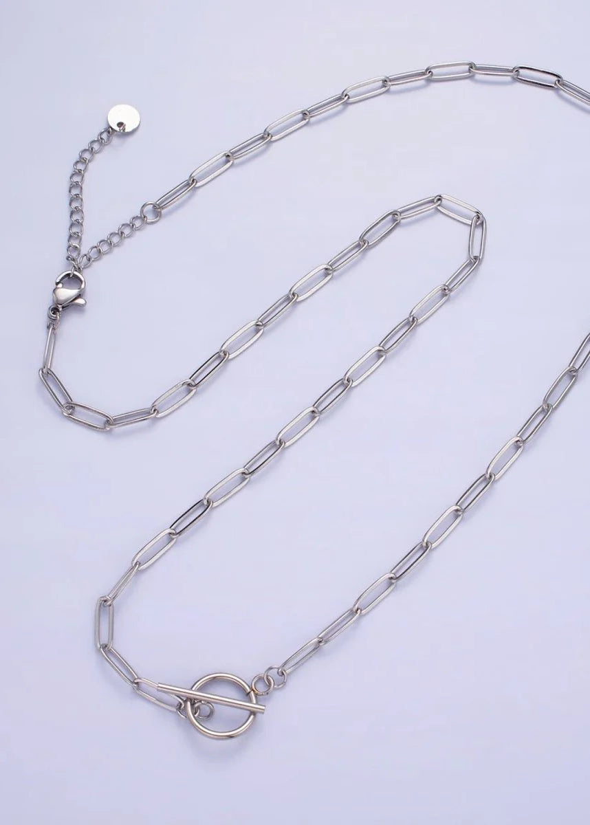 CHARM NECKLACE # 1 | 19" SILVER PLATED