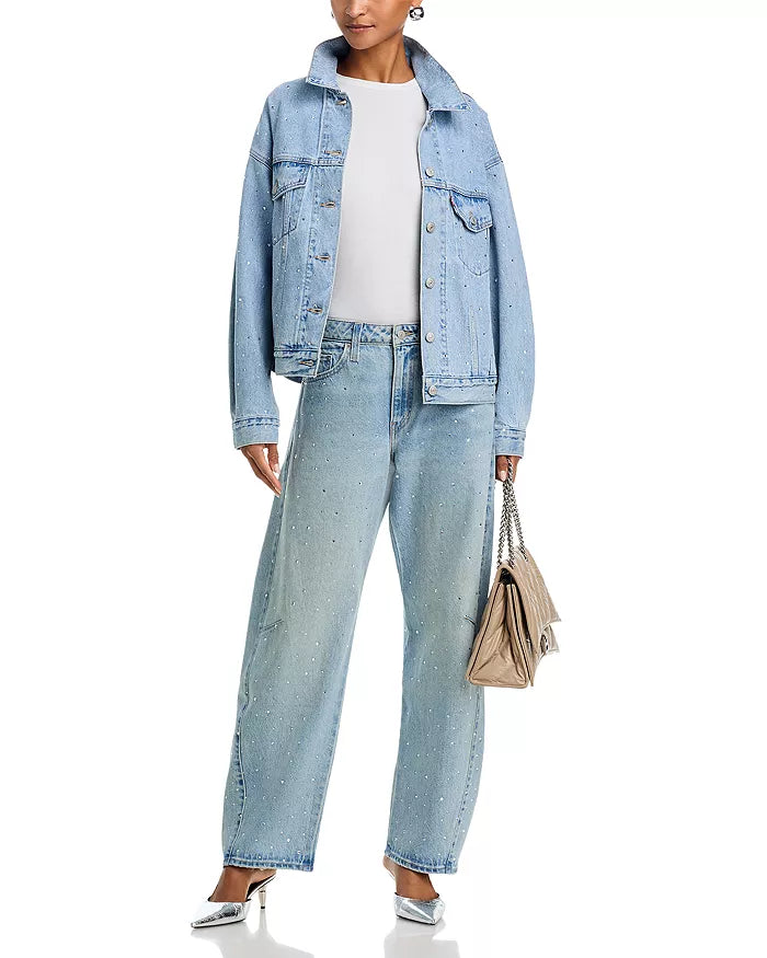 LEVI'S DAZZLE ME BARREL DENIM PANTS