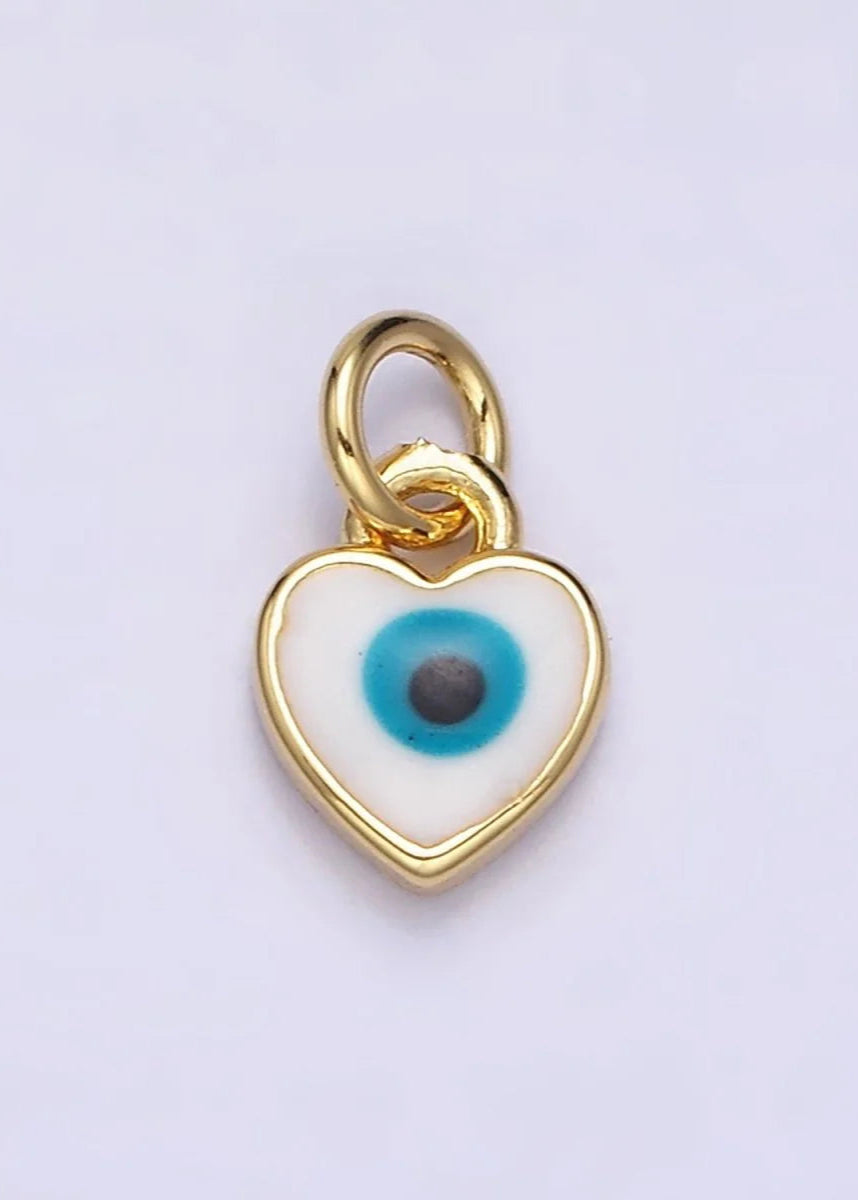 EVIL EYE HEART CHARM