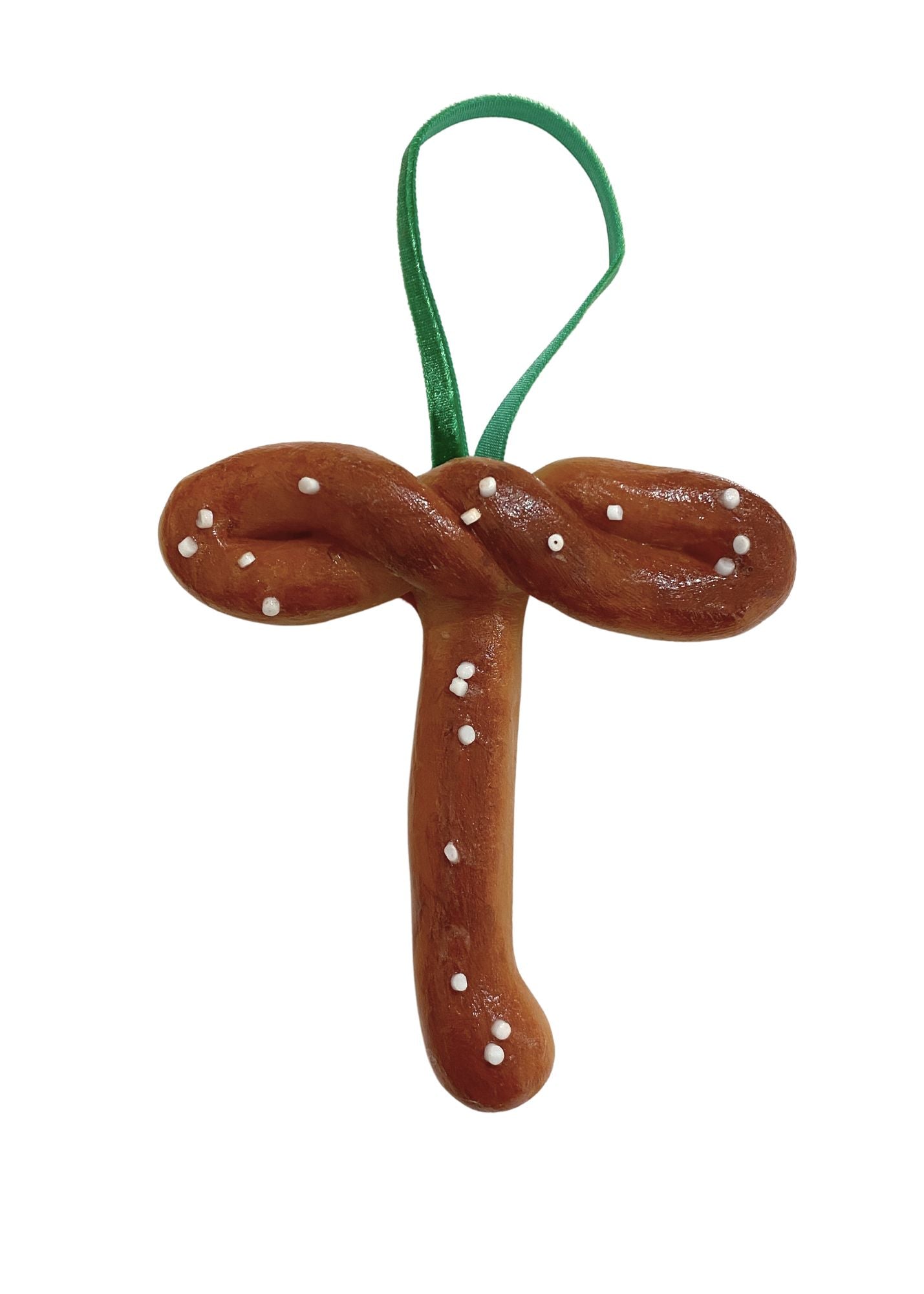 HOT PRETZEL INITIAL ORNAMENTS