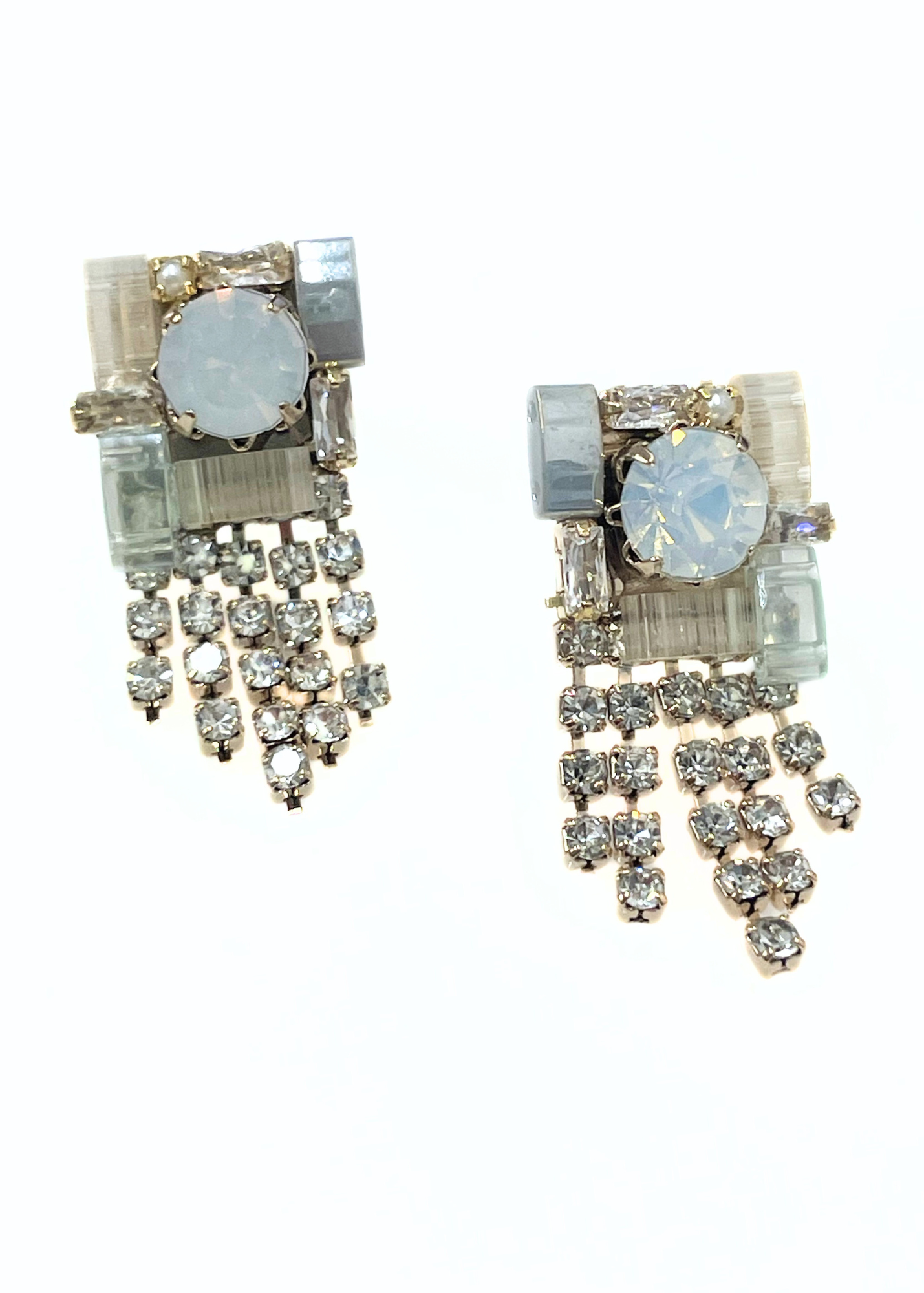 TALIA MOONSTONE CHAIN EARRINGS