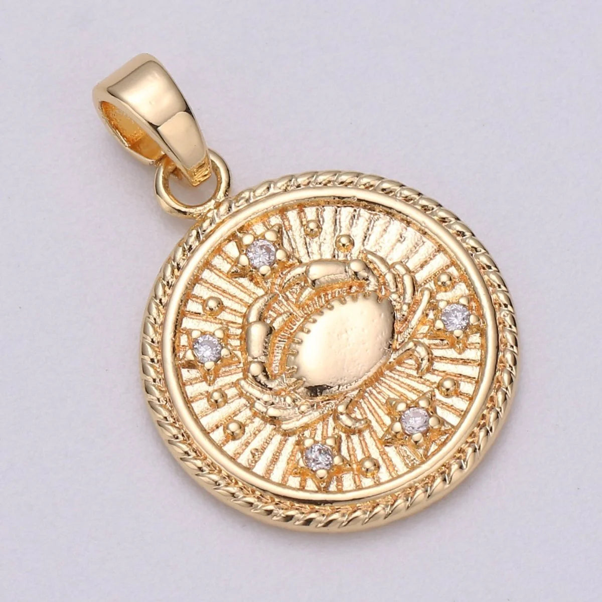 ZODIAC SIGN MEDALLION COIN CHARM