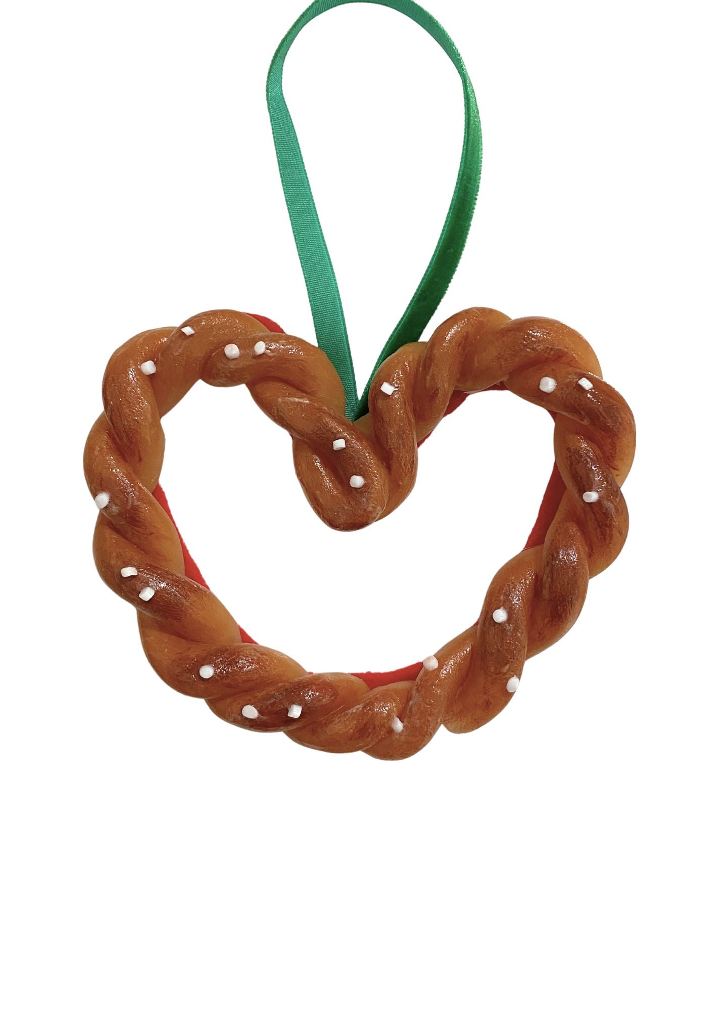 HOT PRETZEL INITIAL ORNAMENTS