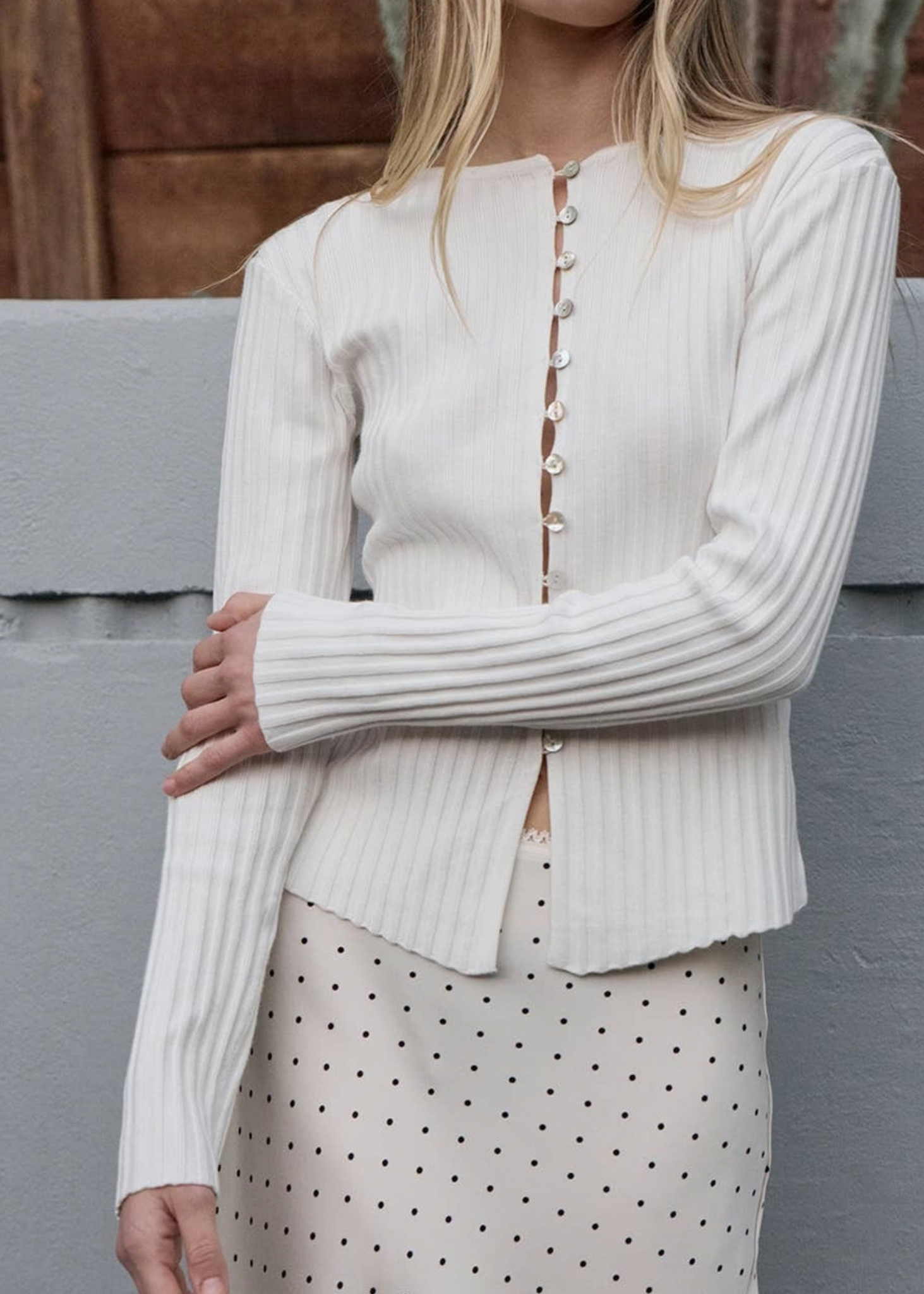 SASHA BUTTON-FRONT KNIT TOP – Interwoven