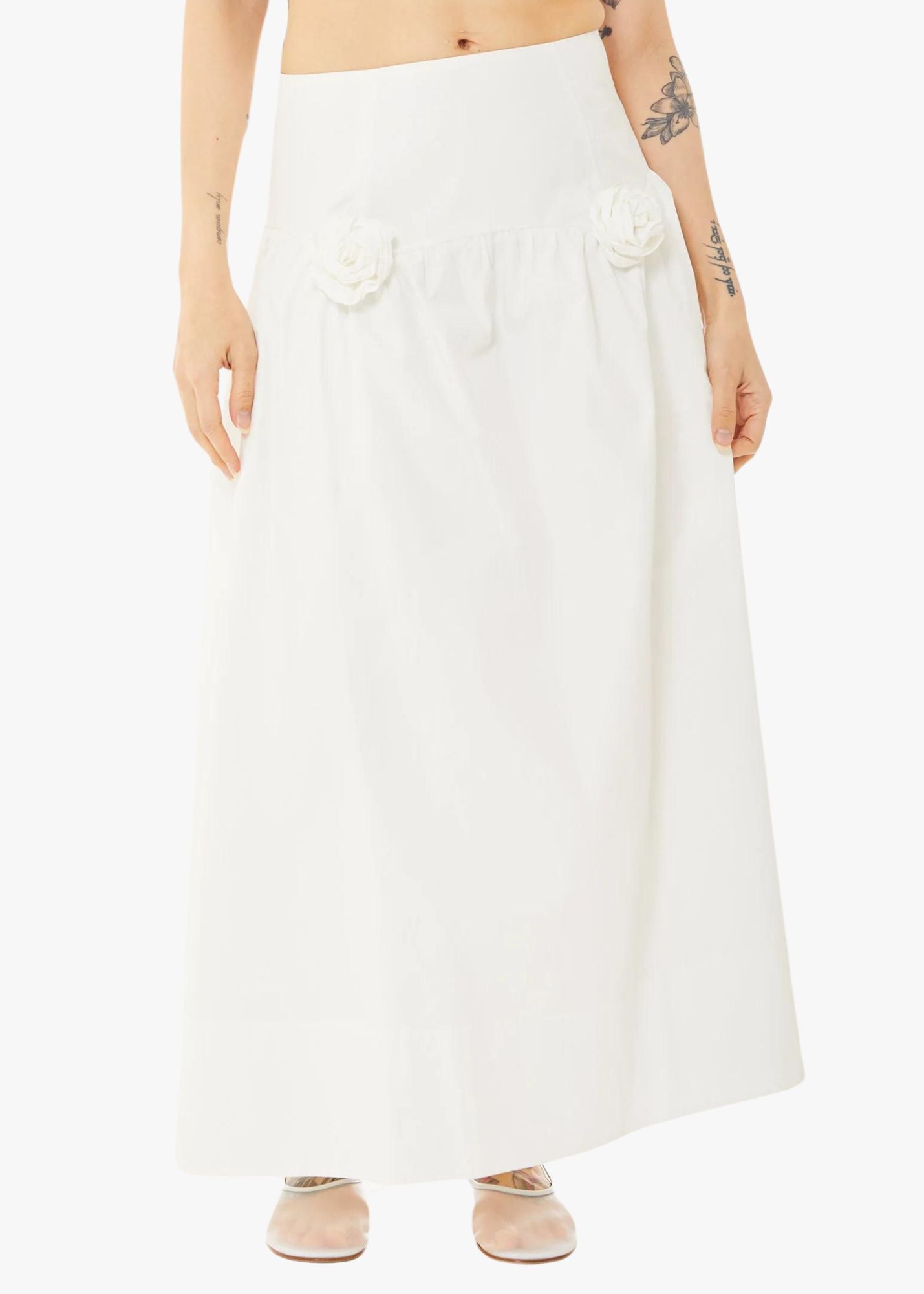 TALI PLEATED MIDI SKIRT