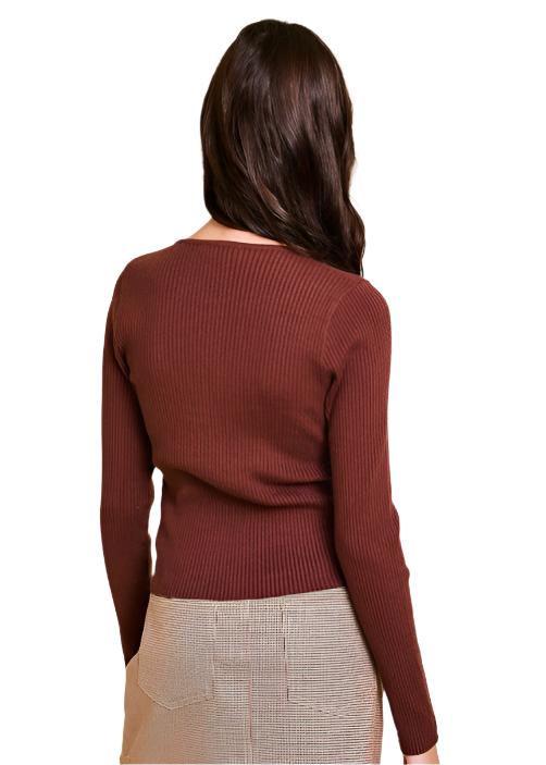 TELA BOW KNIT SWEATER TOP