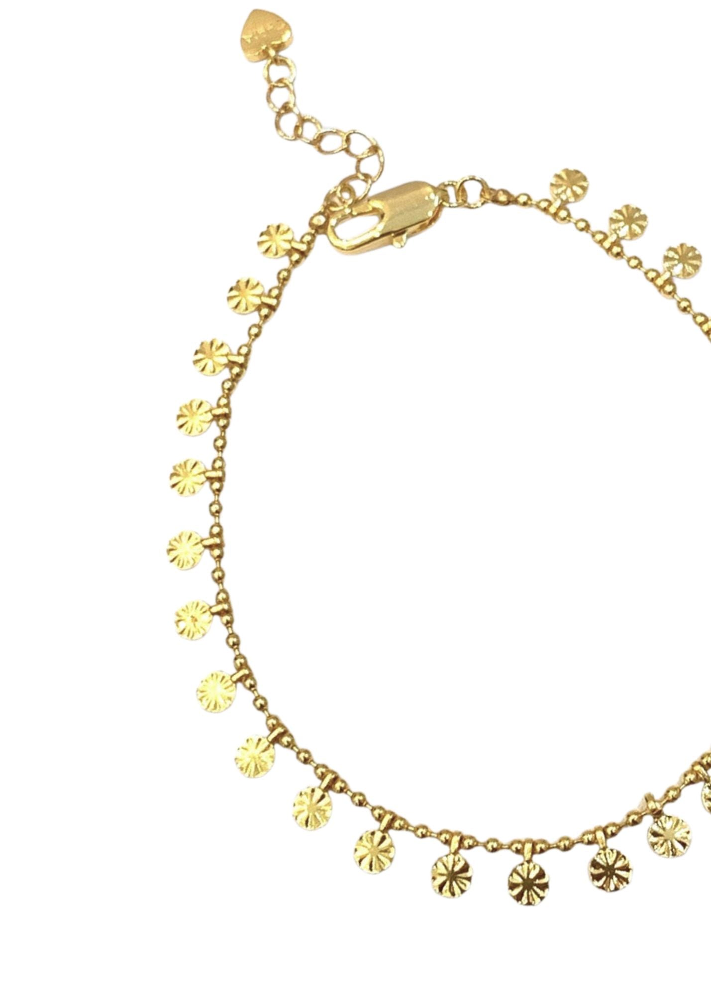 PERRIE GOLD DISC BRACELET