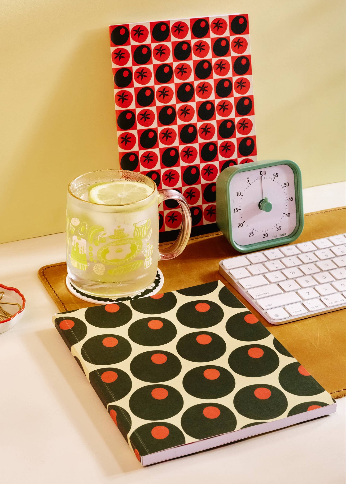 RETRO OLIVE LINED JOURNAL