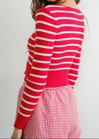 LOVERS STRIPED CARDIGAN