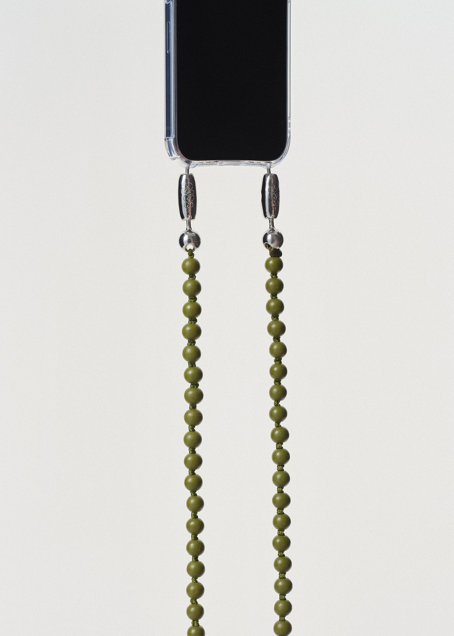 OSSA NEW YORK WOOD CROSSBODY PHONE CHAIN