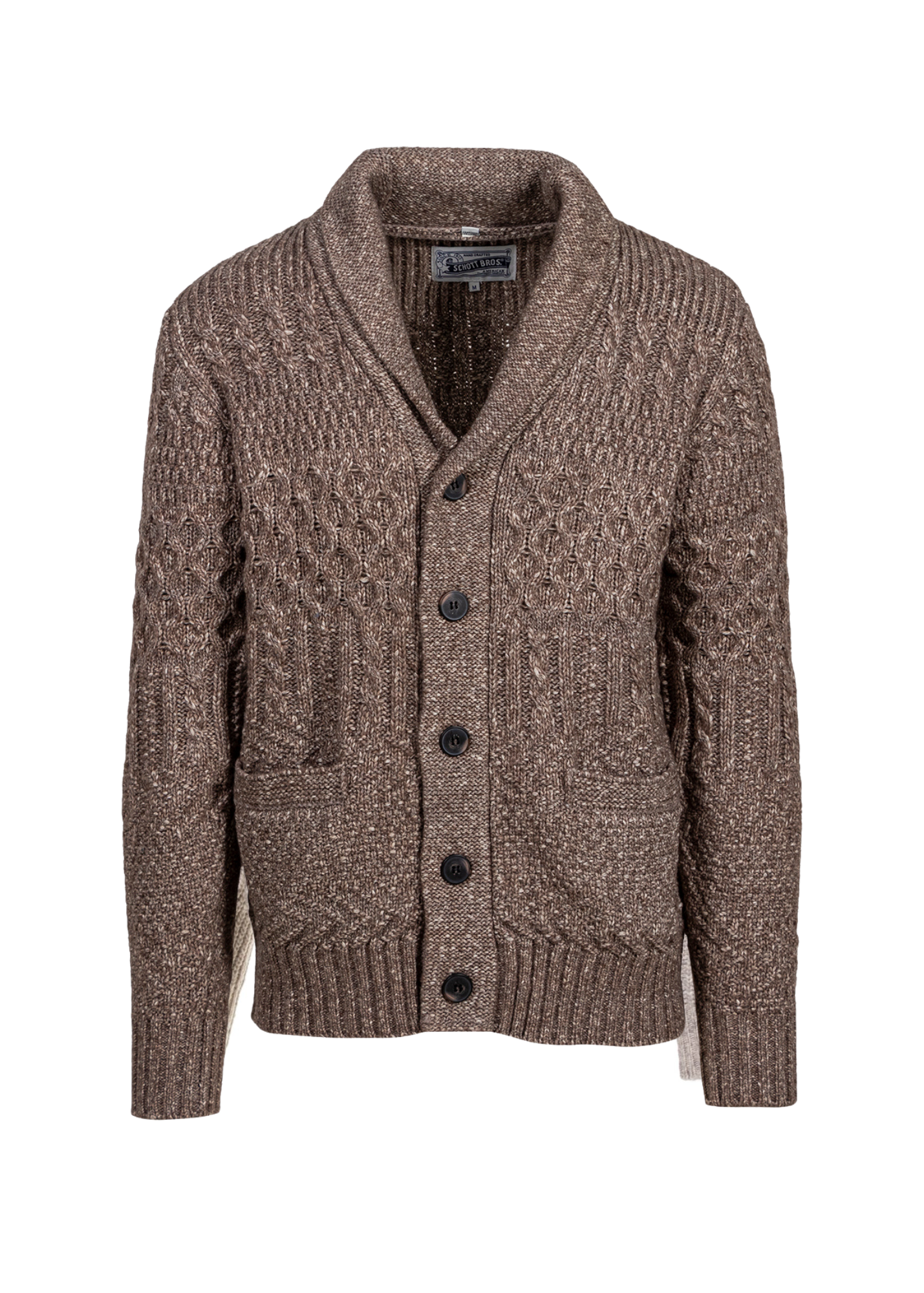 SCHOTT SHAWL COLLAR CARDIGAN