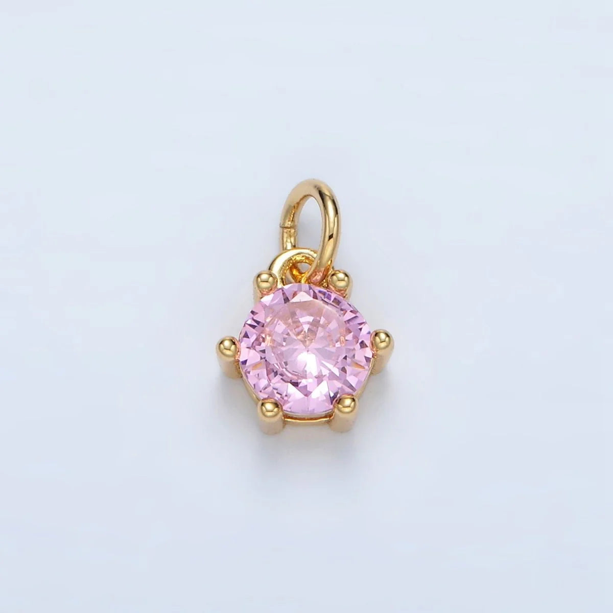 PRONG STYLE ROUND BIRTHSTONE CHARM