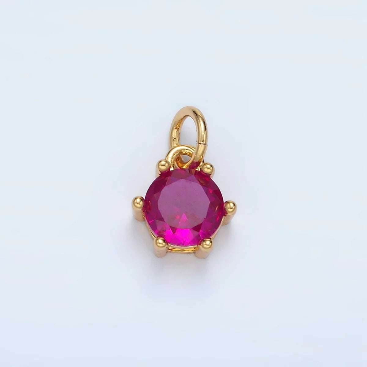 PRONG STYLE ROUND BIRTHSTONE CHARM