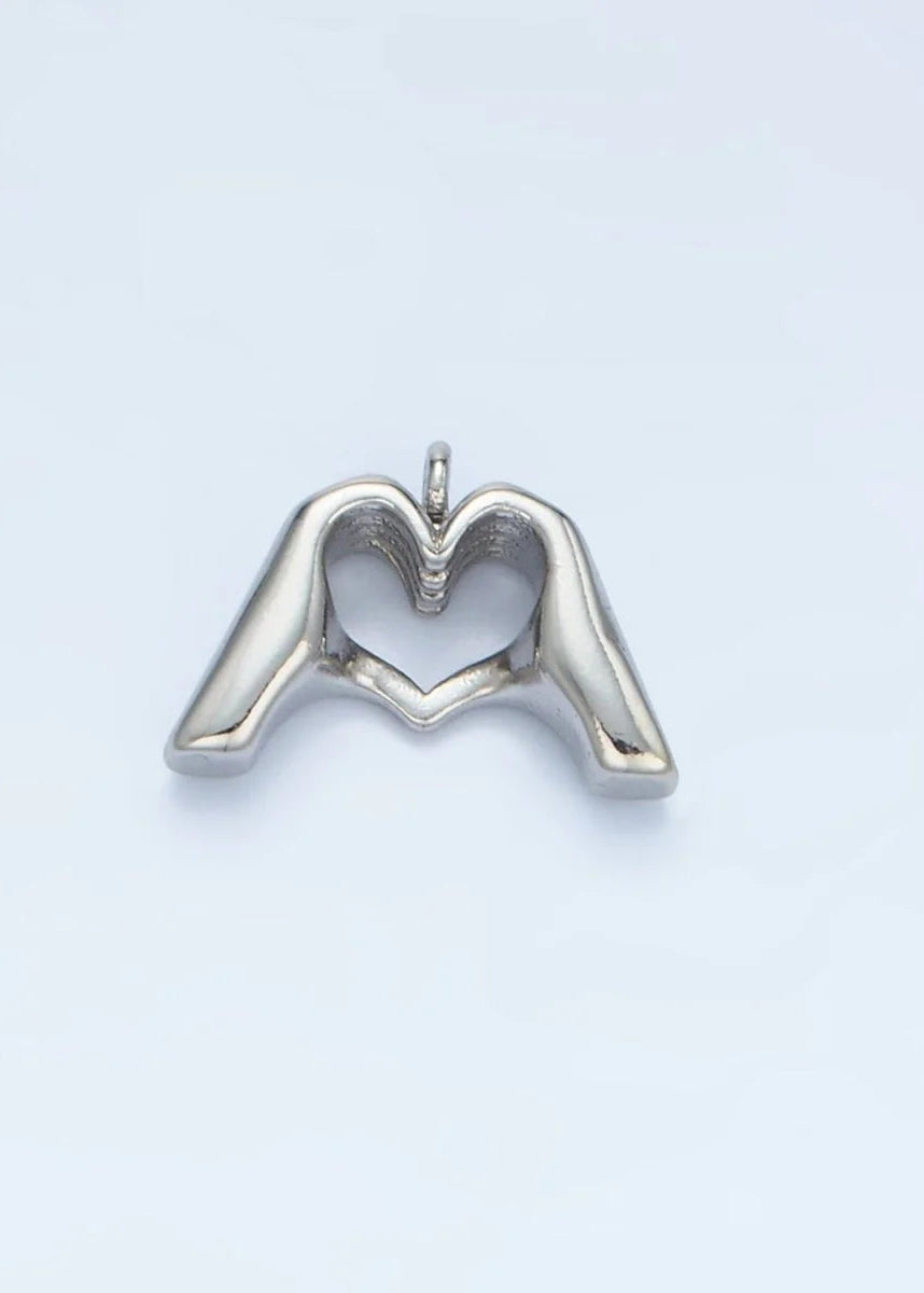 HEART HAND EMOJI CHARM