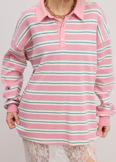 MARLEE STRIPED POLO SHIRT