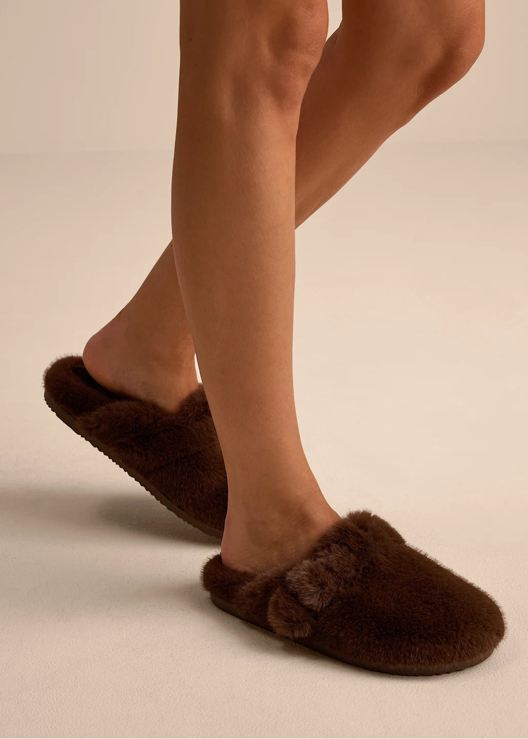PORTLAND FAUX FUR SLIDE
