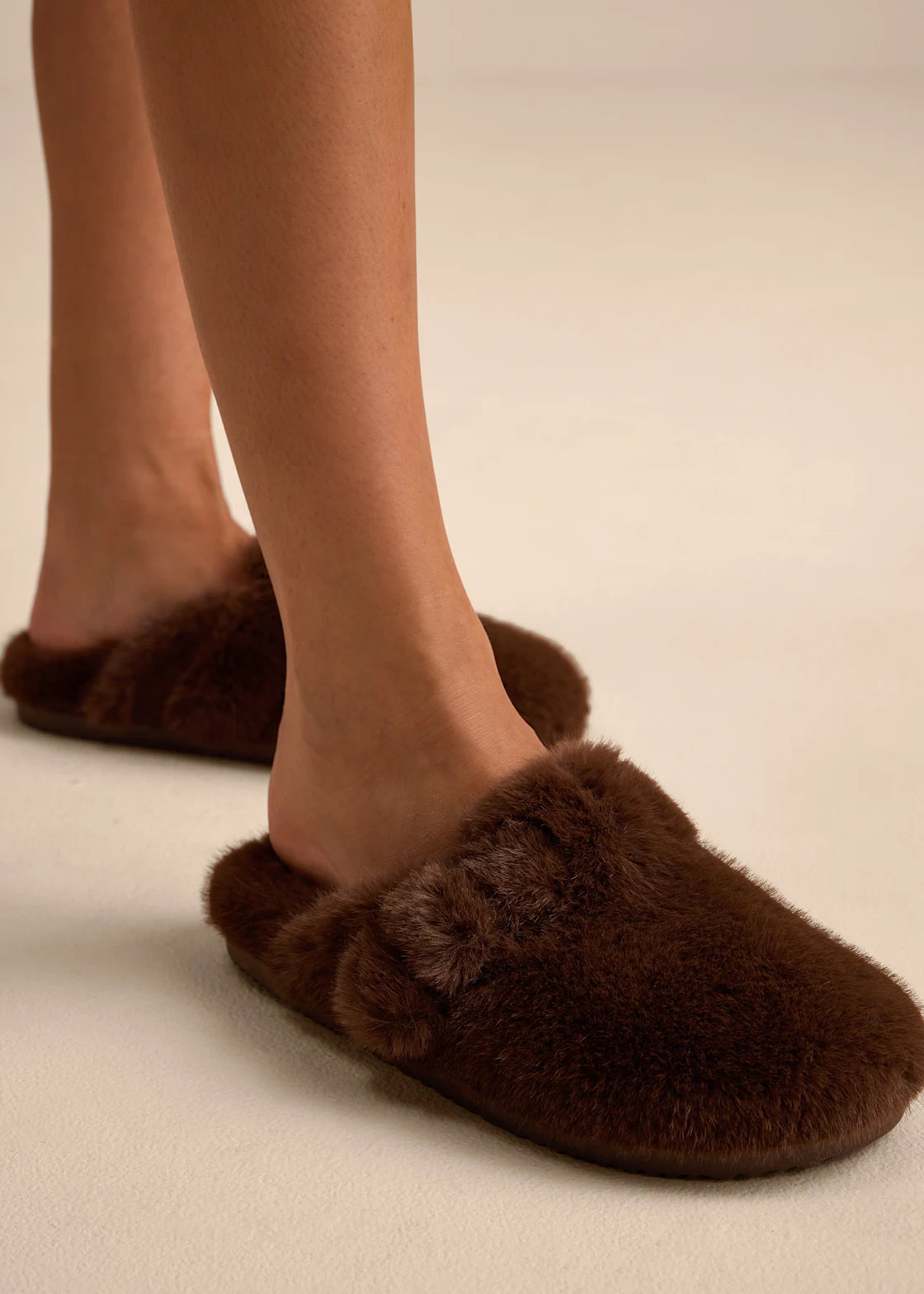 PORTLAND FAUX FUR SLIDE