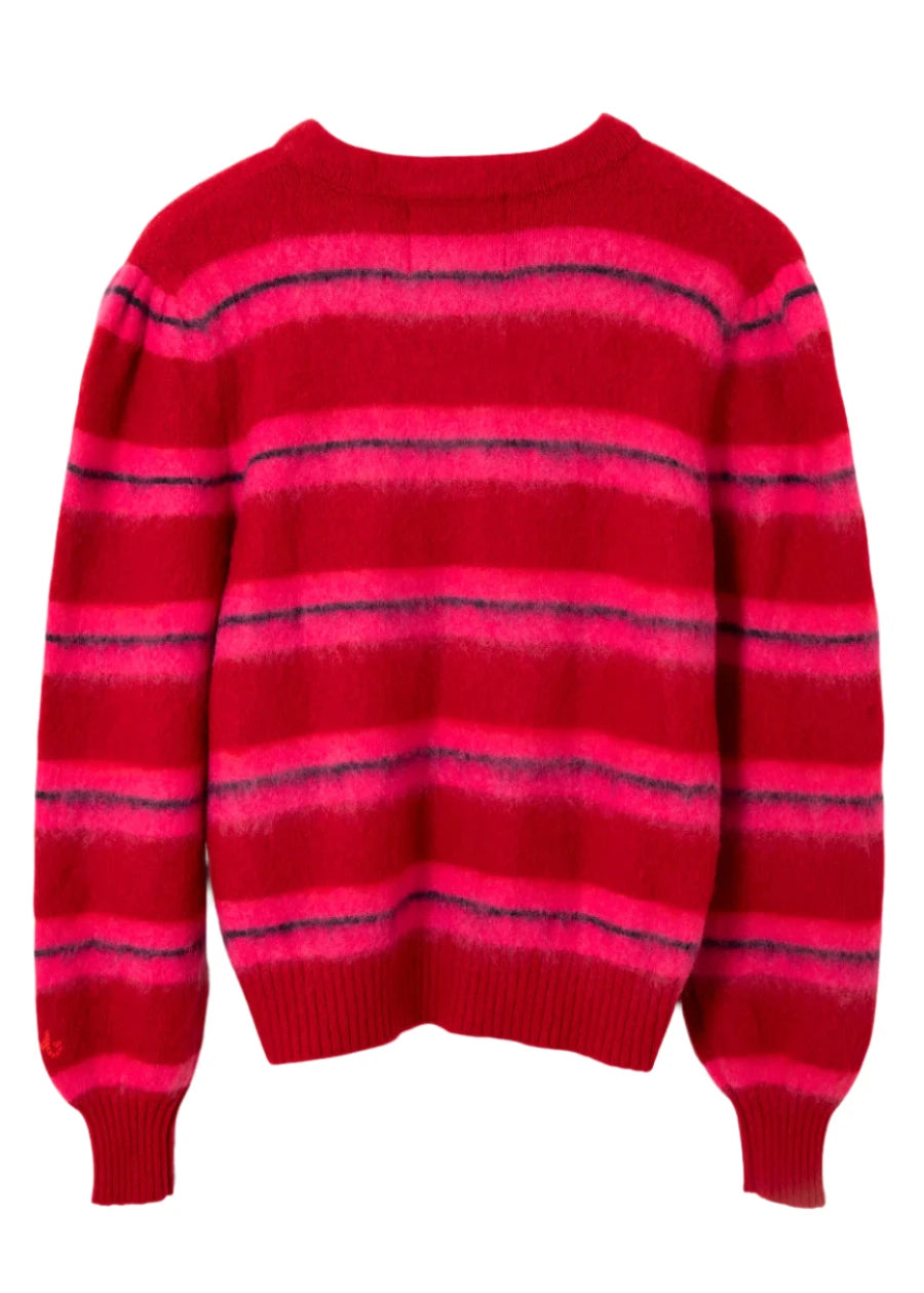 DAMSON MADDER CECE STRIPE CARDIGAN