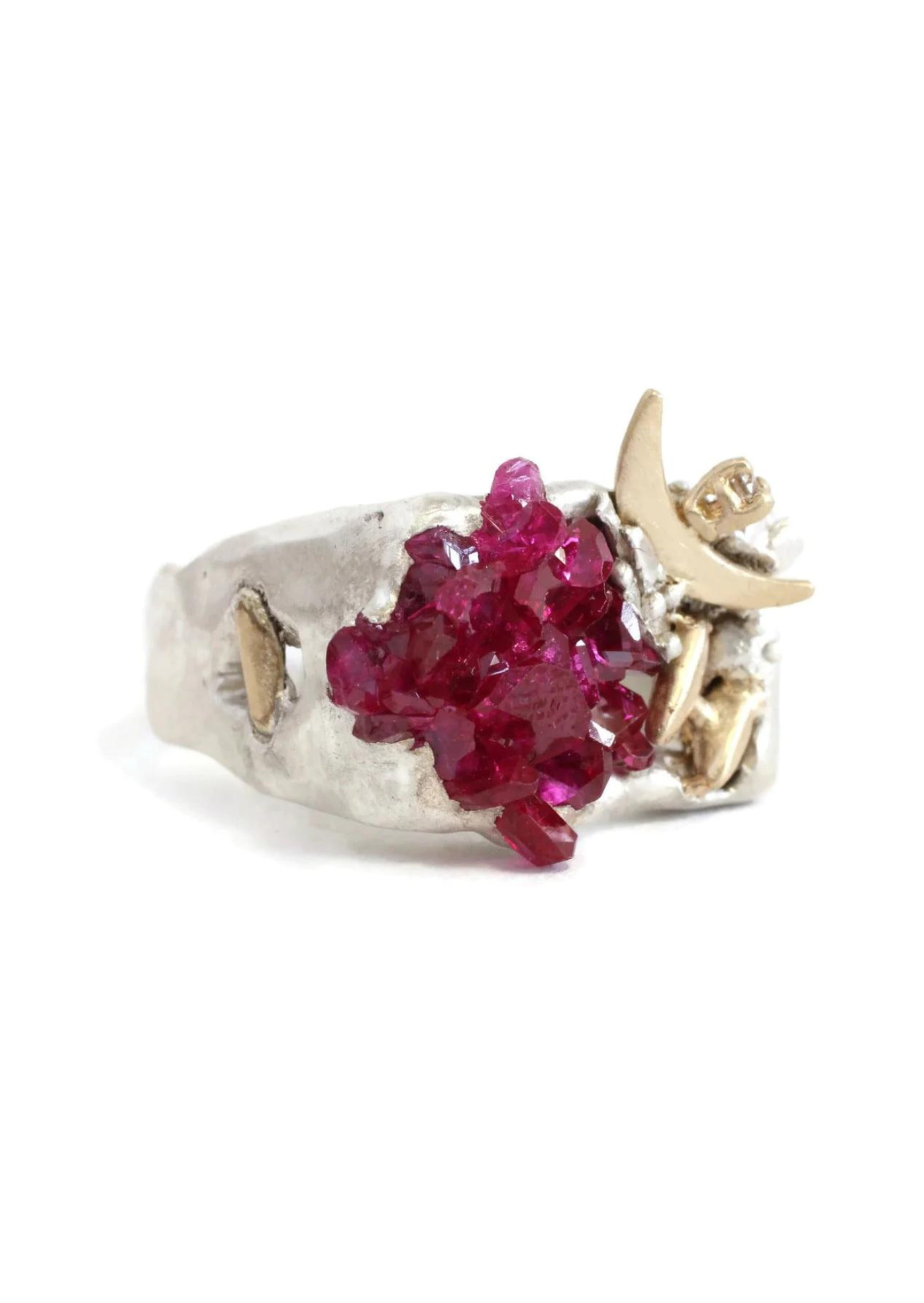 RUBY CLUSTER RING