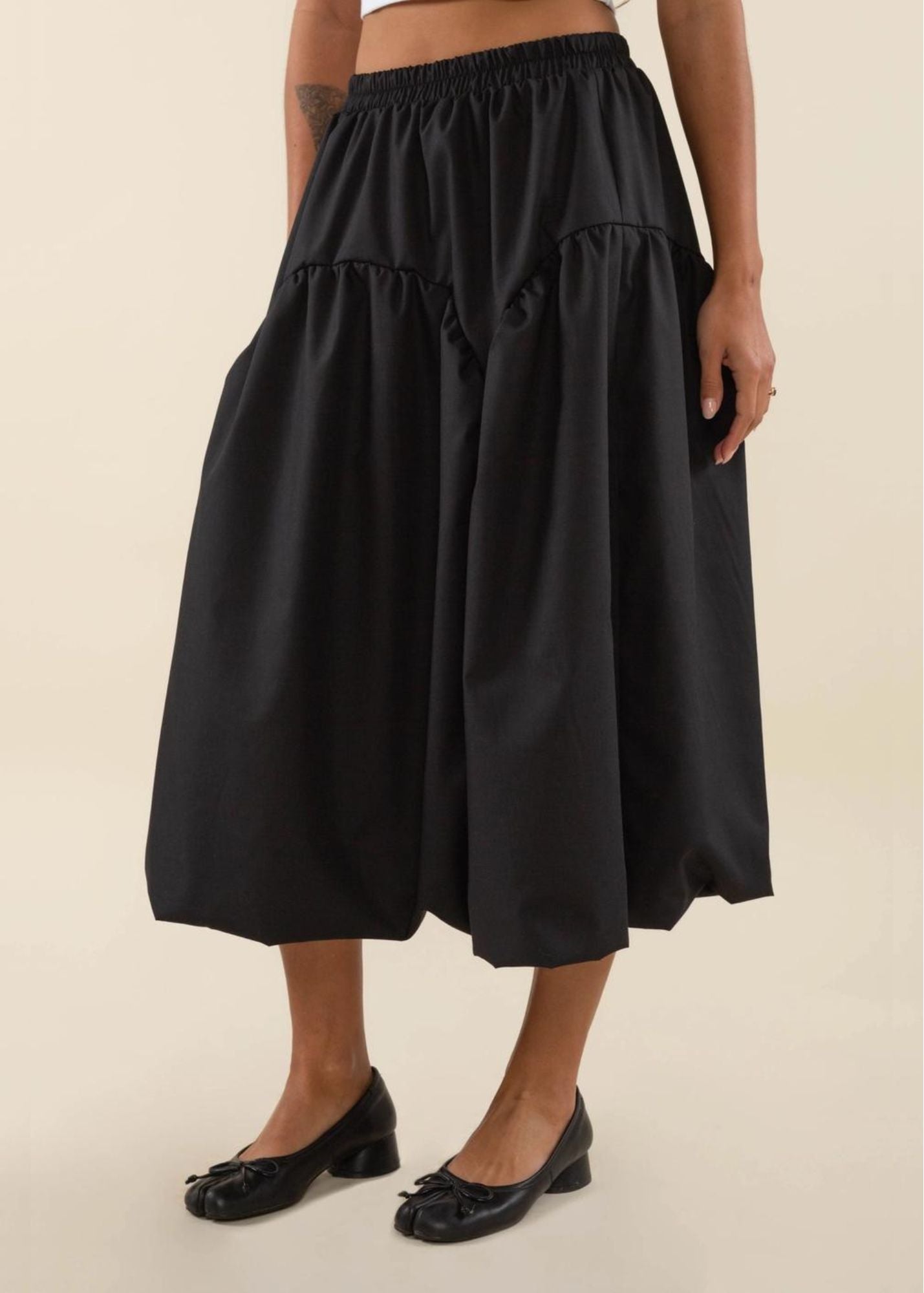 BRIA BUBBLE MIDI SKIRT