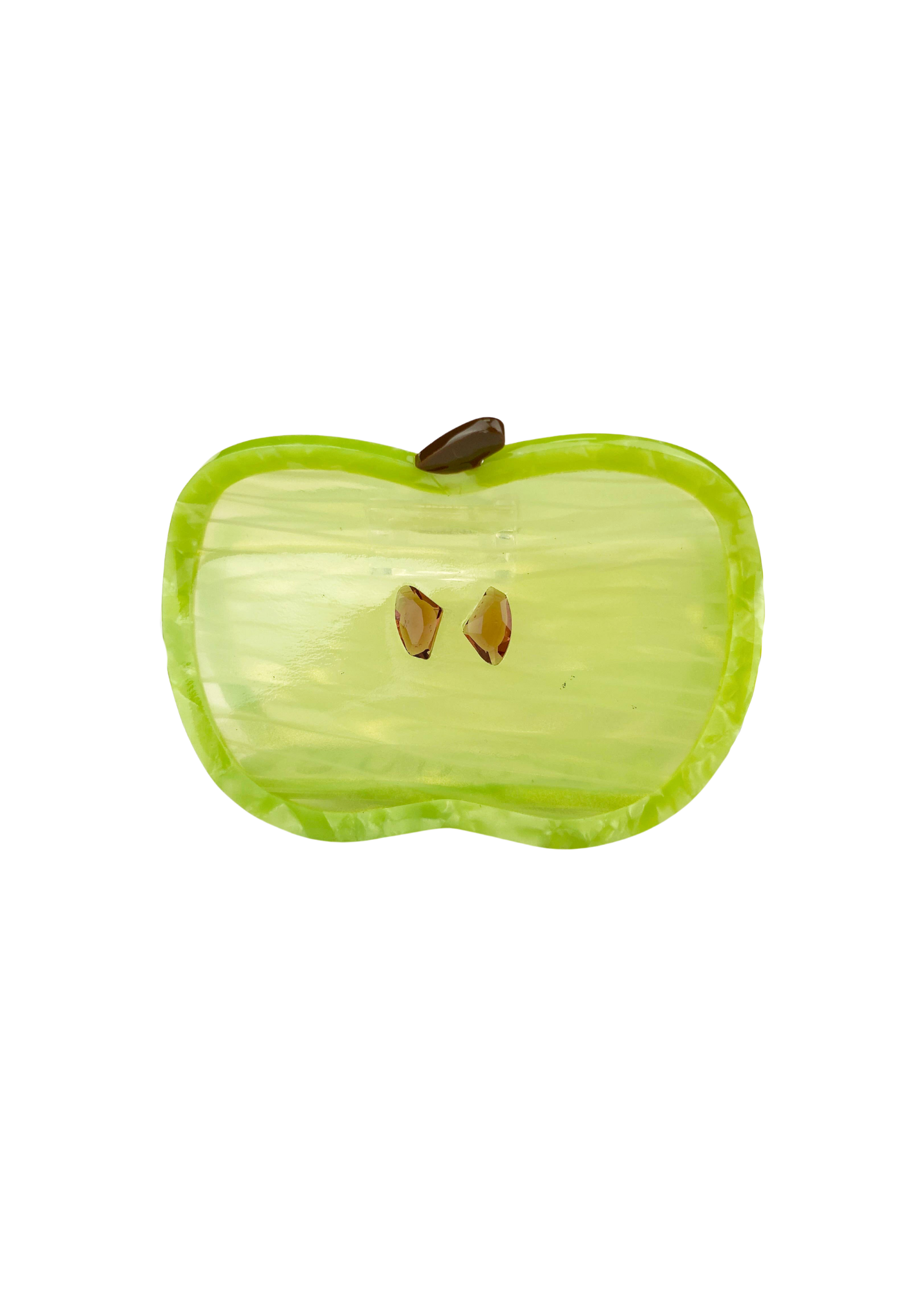 GREEN APPLE HAIR CLAW CLIP