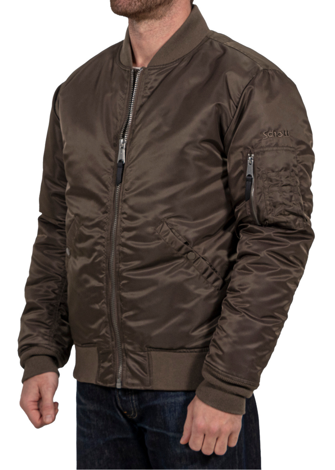 Schott nylon bomber jacket clearance