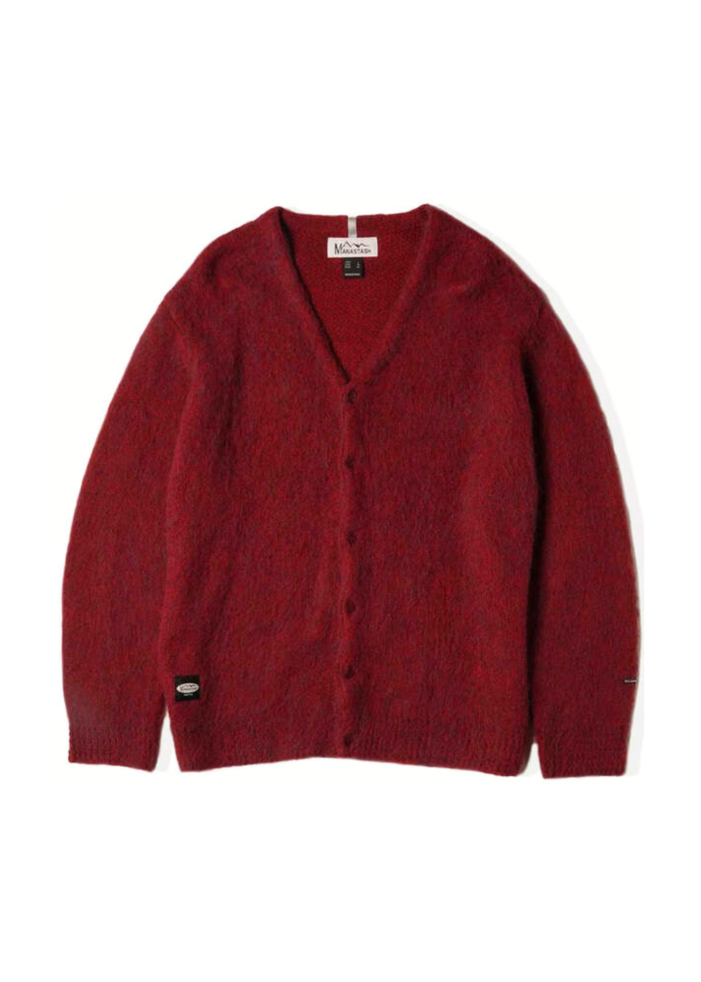 MANASTASH ABERDEEN KURTIGAN BURGUNDY CARDIGAN